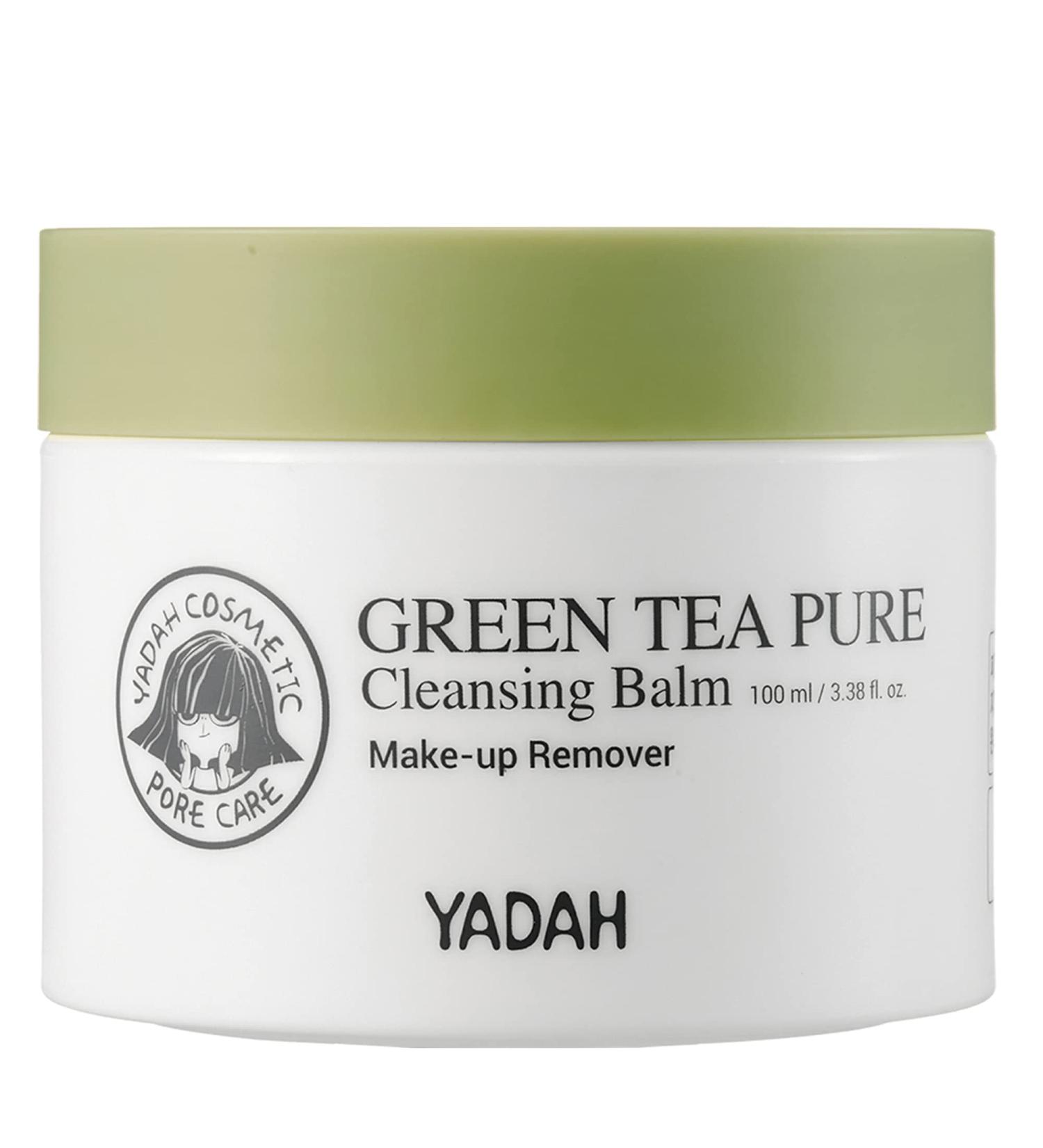 YADAH Green Tea Cleansing Balm Makeup Remover - 3.4 Fl Oz - Gentle Face Wash for Sensitive Skin - Fragrance-Free Double Cleanse Formula - Buy Online on SooperMarket.com