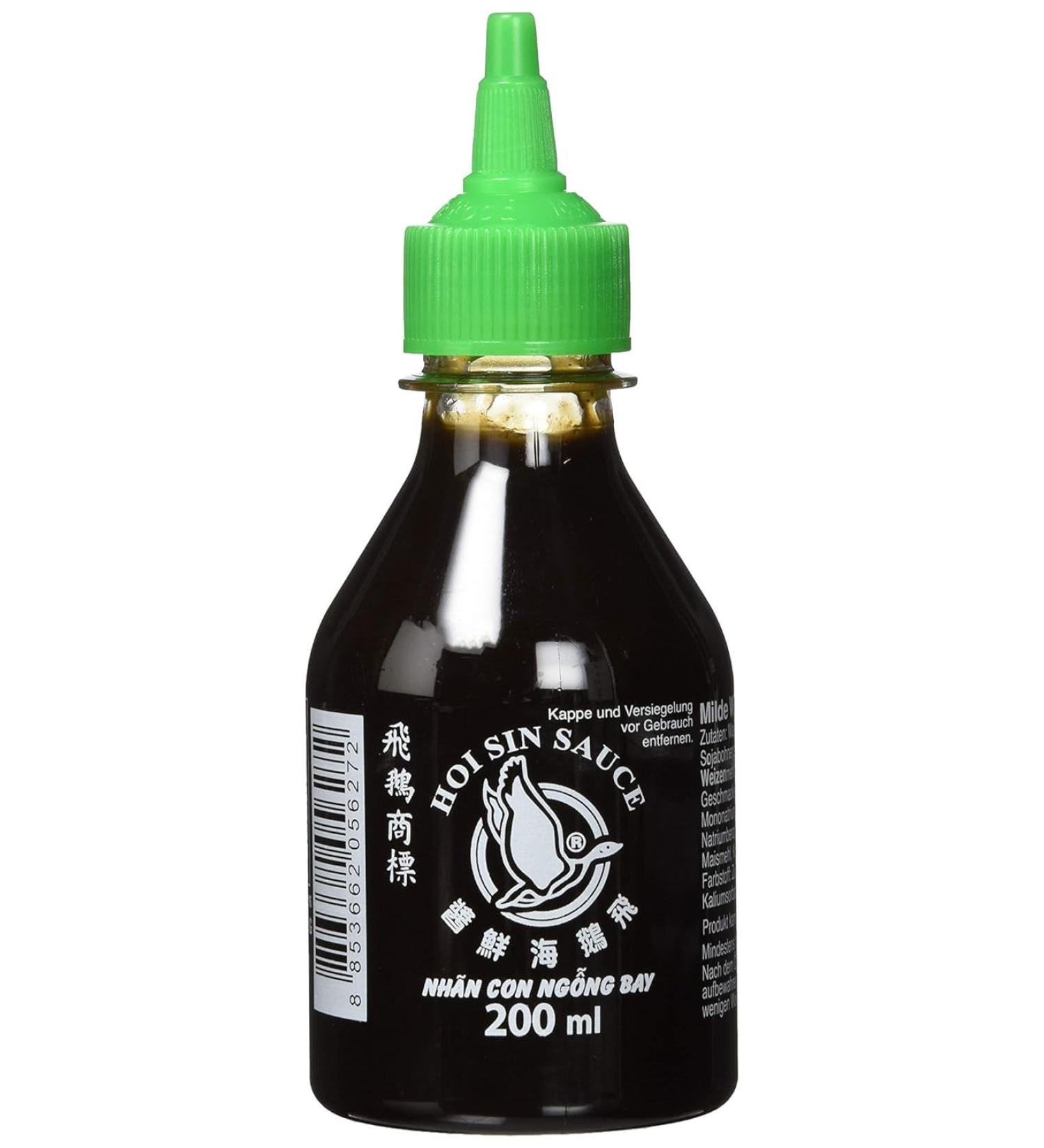 FLYING GOOSE Hoi Sin Sauce - spicy green cap strong seasoning sauce from Thailand 1 pack (1 x 200 ml)