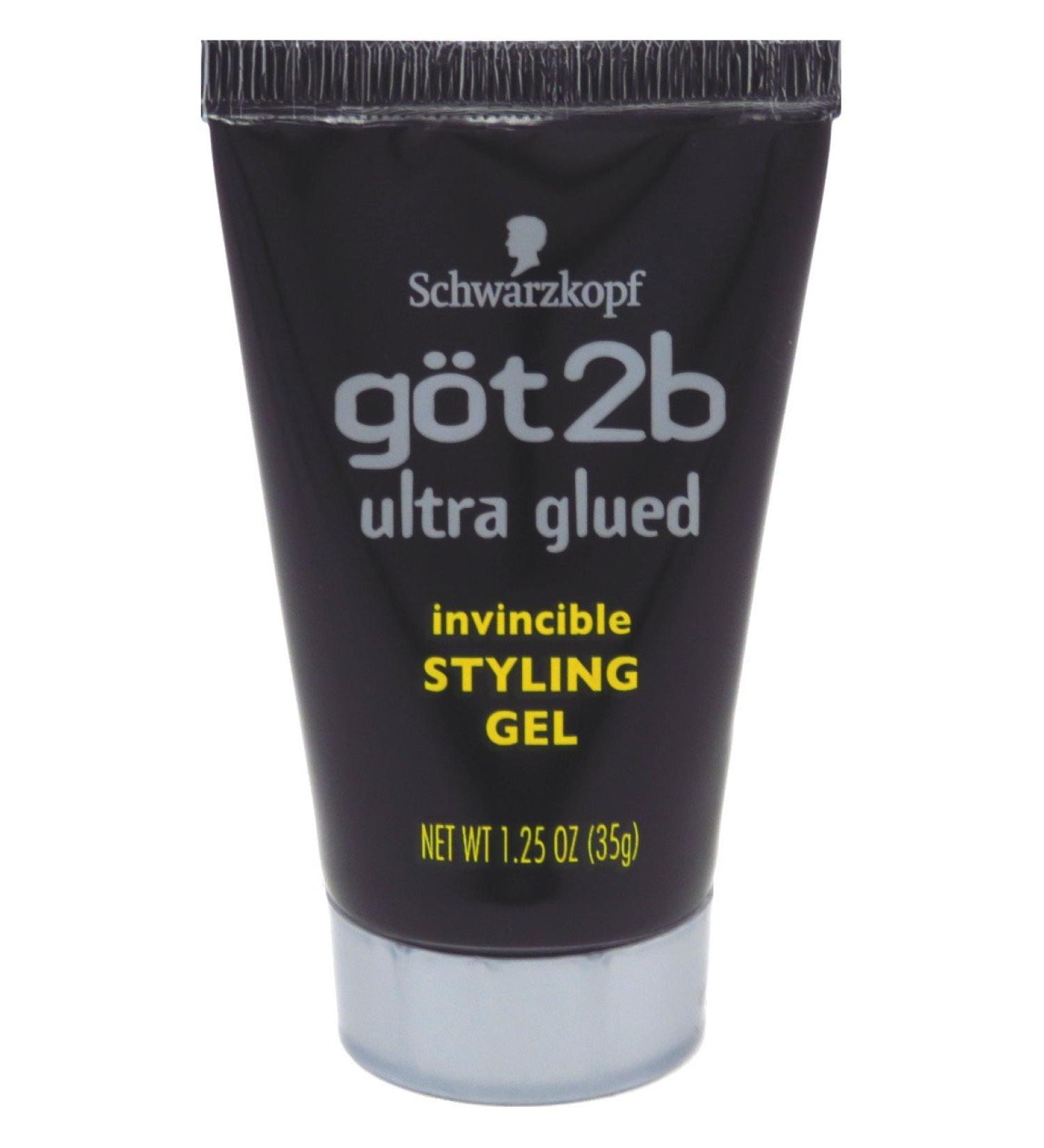 got2b Ultra Glued Invincible Styling Gel Hair Gel 1.25 oz (12 Pack) 12Pack 1.25 Ounce (Pack of 12)