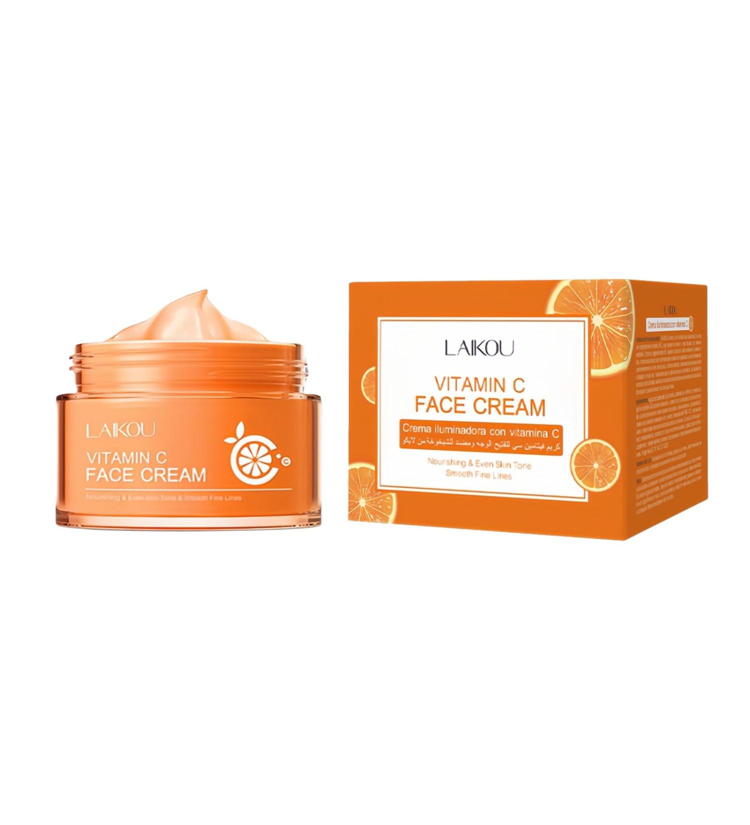 Vitamin C Face Cream - Nourishing & Moisturizing with Shea Butter (50ml) - Fresh Non-Greasy Formula for Radiant Skin - International Shipping Available - Buy Online on SooperMarket.com