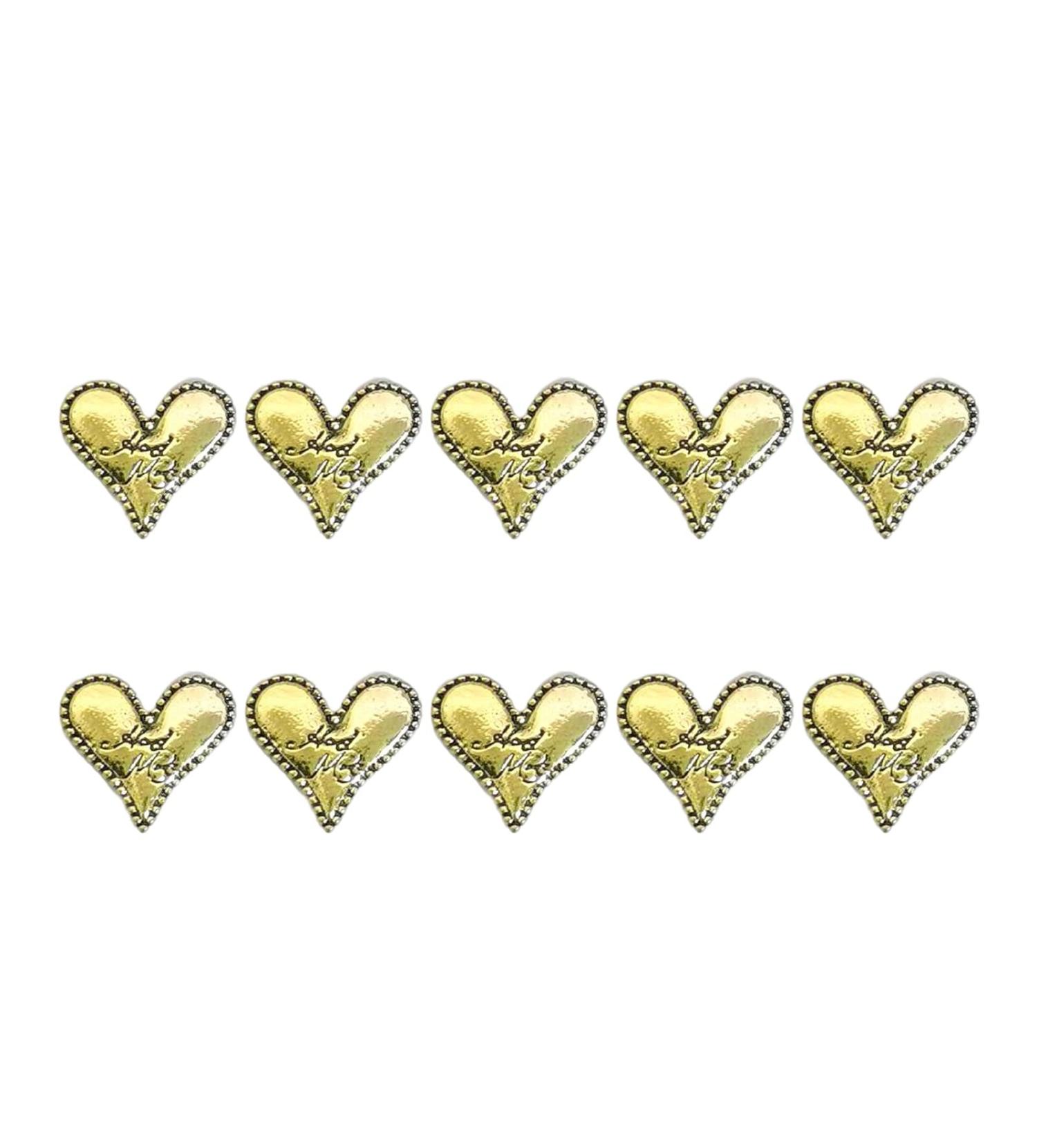Worparsen Nail Art Decors Attractive Flower Love Heart Bear Modeling Fake Nail Decor Resistant Realistic Looking H