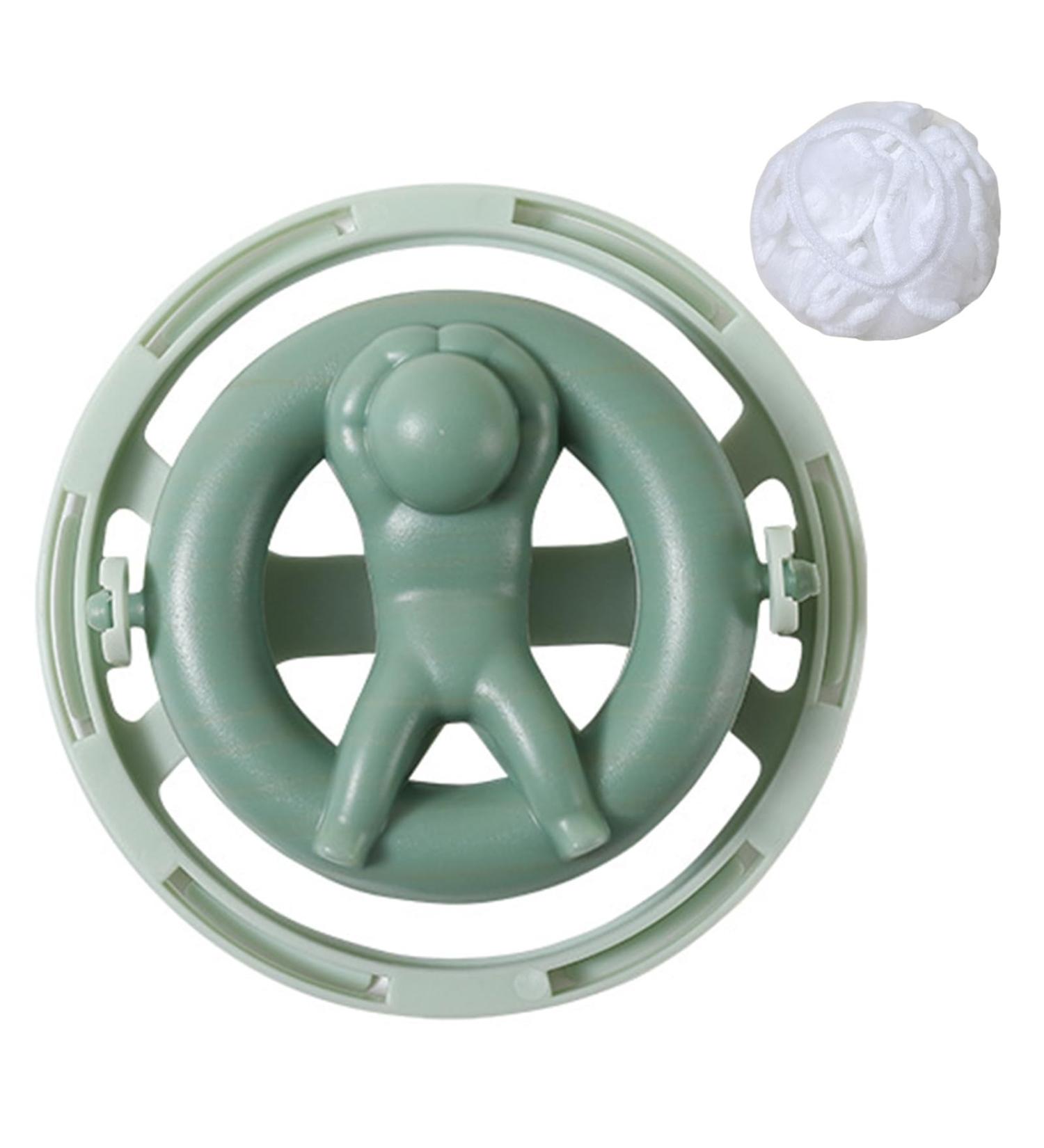 Cleaning Ball Laundry Ball with Mesh Bag Reusable Washer Lint Catcher for Cleaning Hair Removal Dirt Collection Green - Buy Online on SooperMarket.com