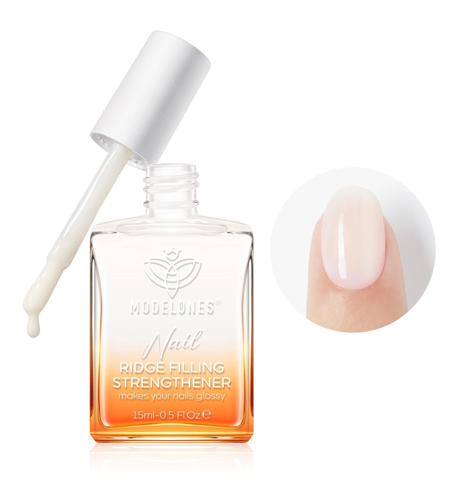 Modelones 8-in-1 Nail Care Ridge Filling Strengthener Treatment - 15ml Milky White - Buy Online on SooperMarket.com