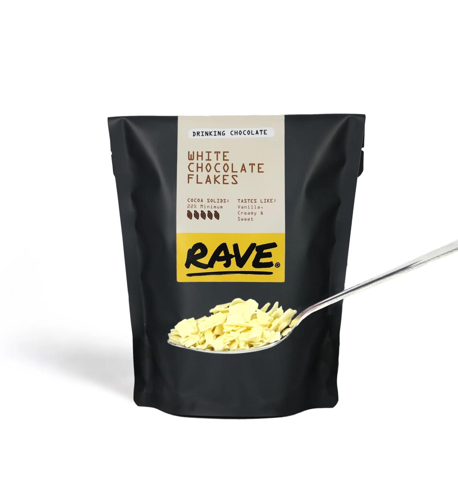 Rave Coffee Drinking Chocolate Flakes (White) - Buy Online on SooperMarket.com