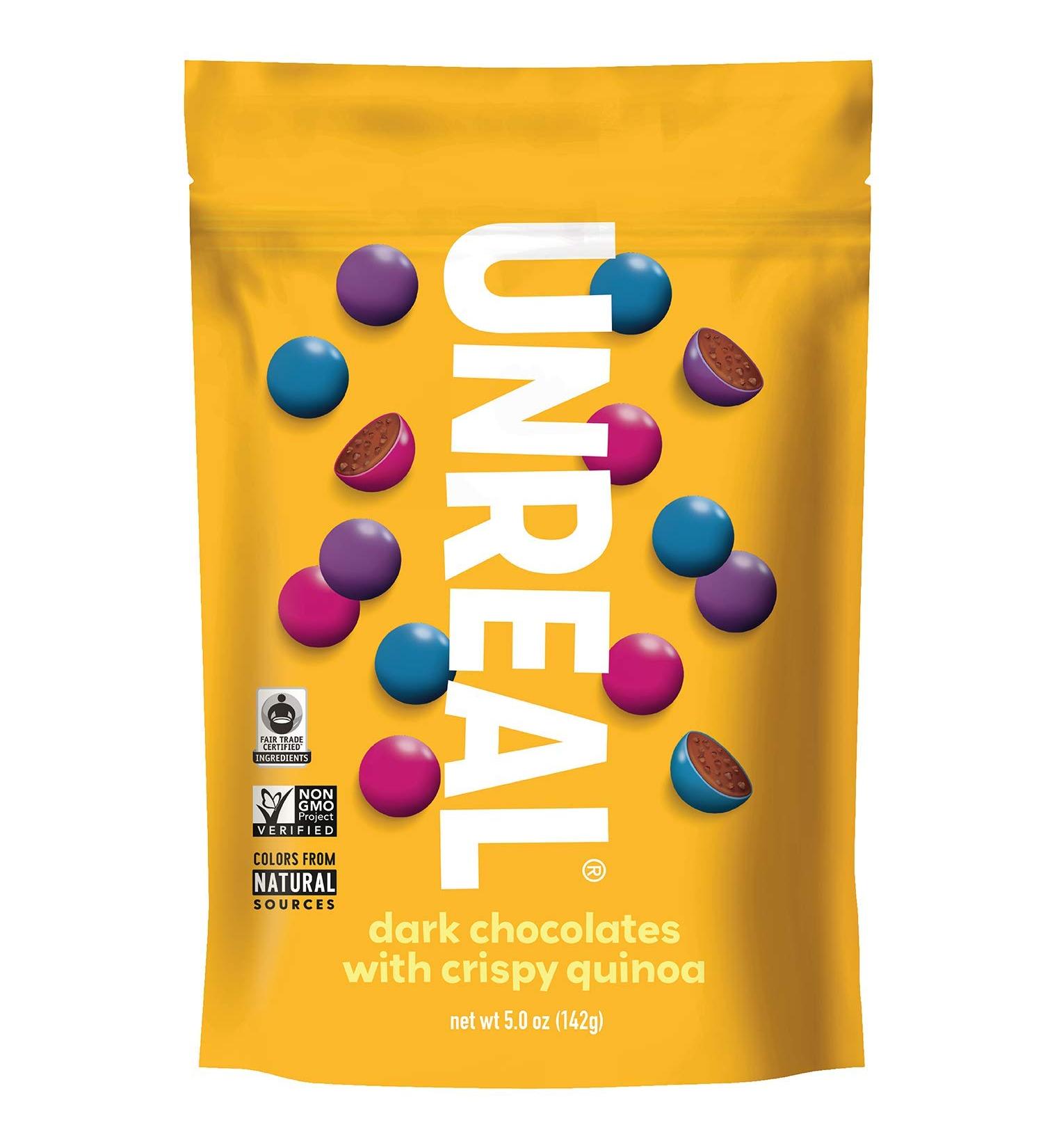 Unreal Candy Coated Chocolate Crispy Quinoa Gems Bag 5 Ounce - Buy Online on SooperMarket.com