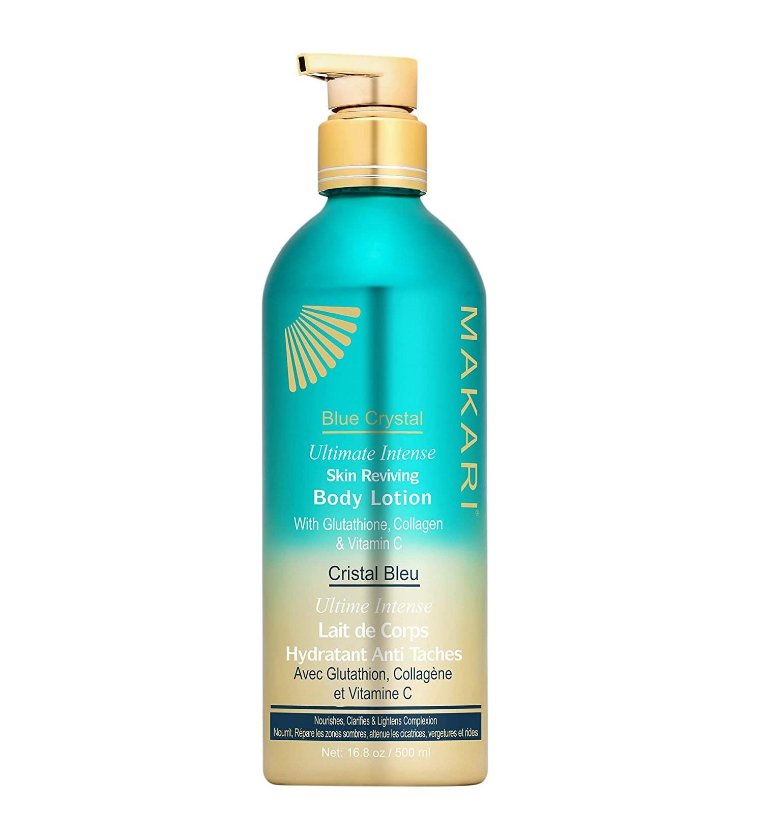 Buy Makari Blue Invigorating Crystal Body Lotion 16.8 OZ - Brightening & Moisturizing Cream with Natural Glutathione for Youthful Radiant Skin - International Shipping Available - Buy Online on SooperMarket.com