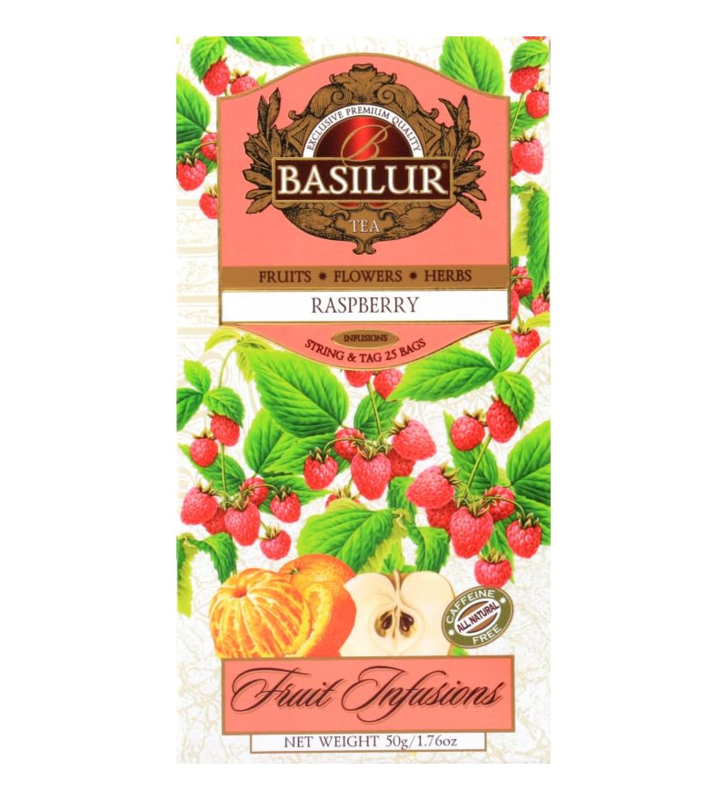 Fruit Infusion - Rasberry Tea x (4) - 25 Bags Per Box - Traditional Herbal Tea - Buy Online on SooperMarket.com