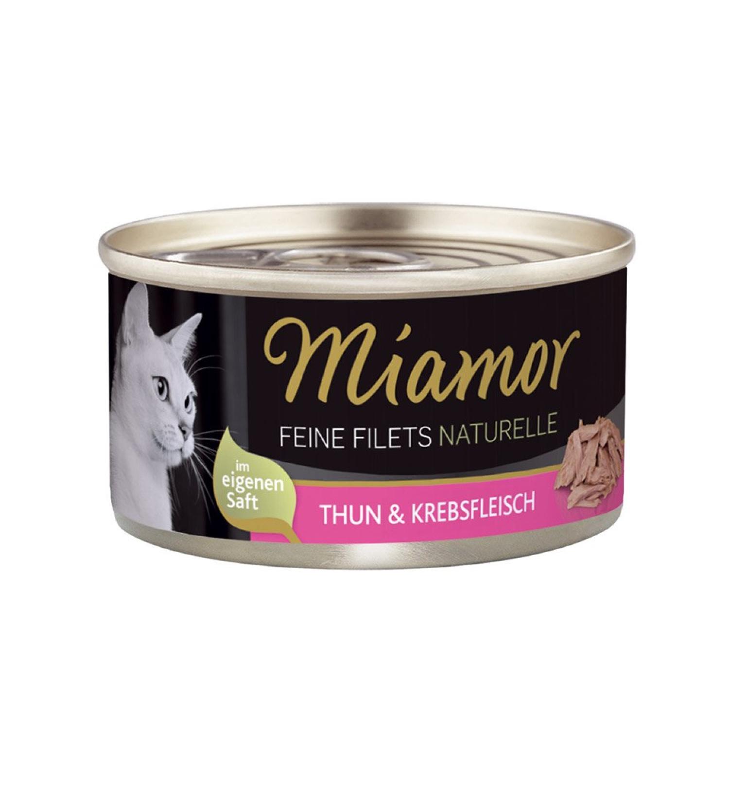 Miamor Fine Fillets Natural Tuna & Crab Meat 24x80g