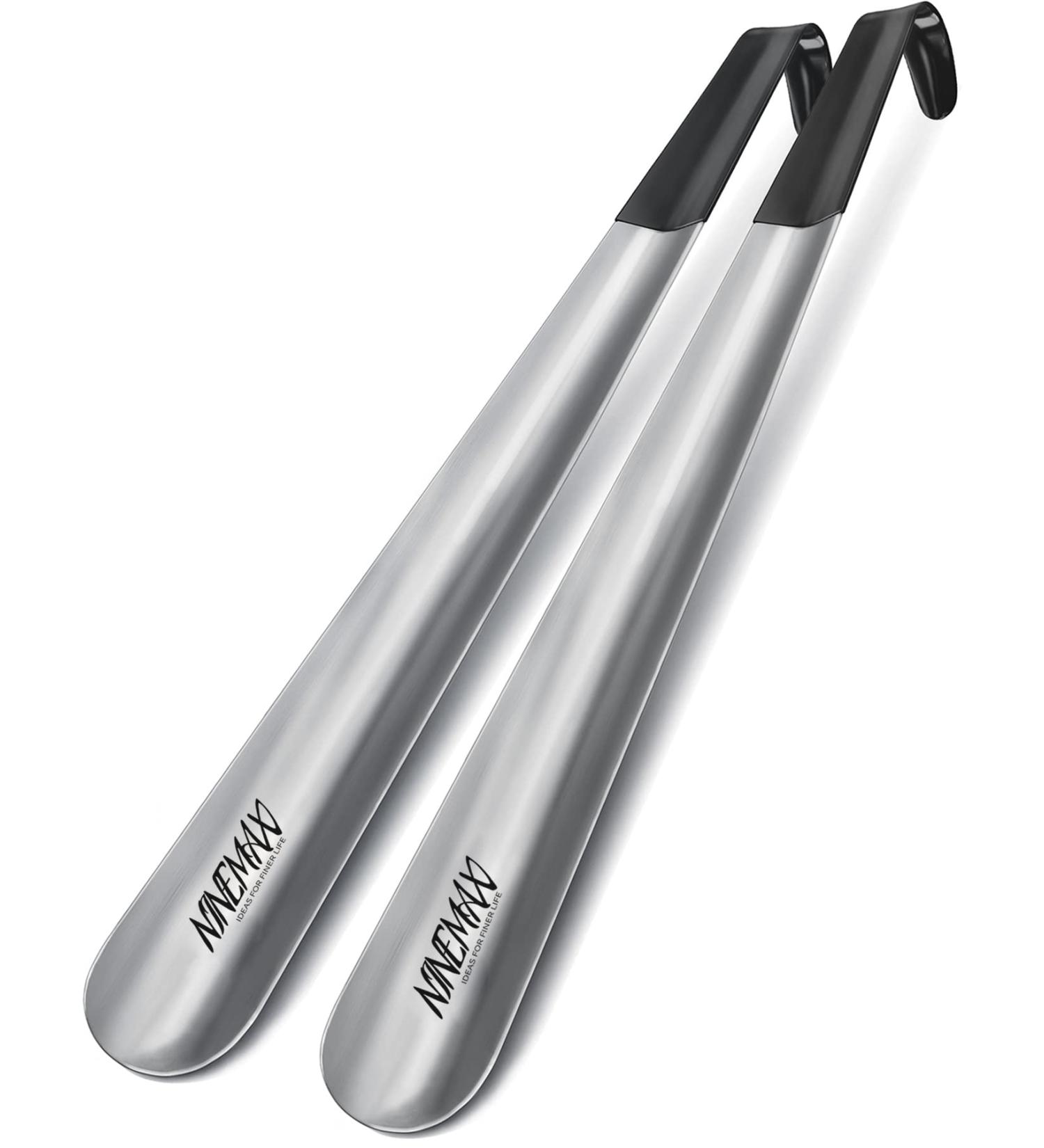 NINEMAX Long Handle Metal Shoe Horn 16.5 for Seniors, Men & Women (Pack of 2) - Buy Online on SooperMarket.com