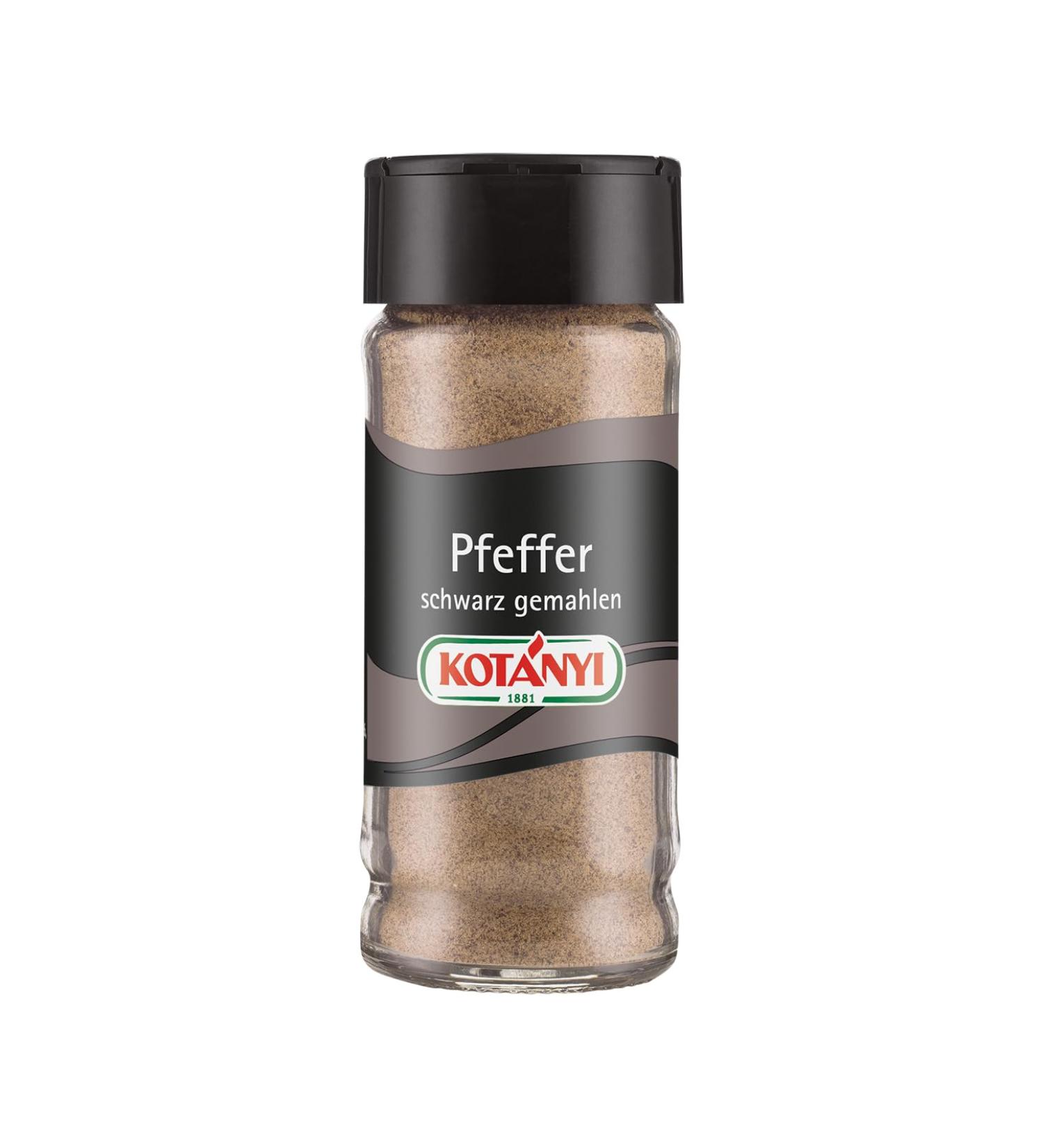 Kot nyi Ground Black Pepper - 80ml Glass Jar for Perfect Spiciness | Ideal for Meat Fish & Vegetables - International Shipping Available - Buy Online on SooperMarket.com