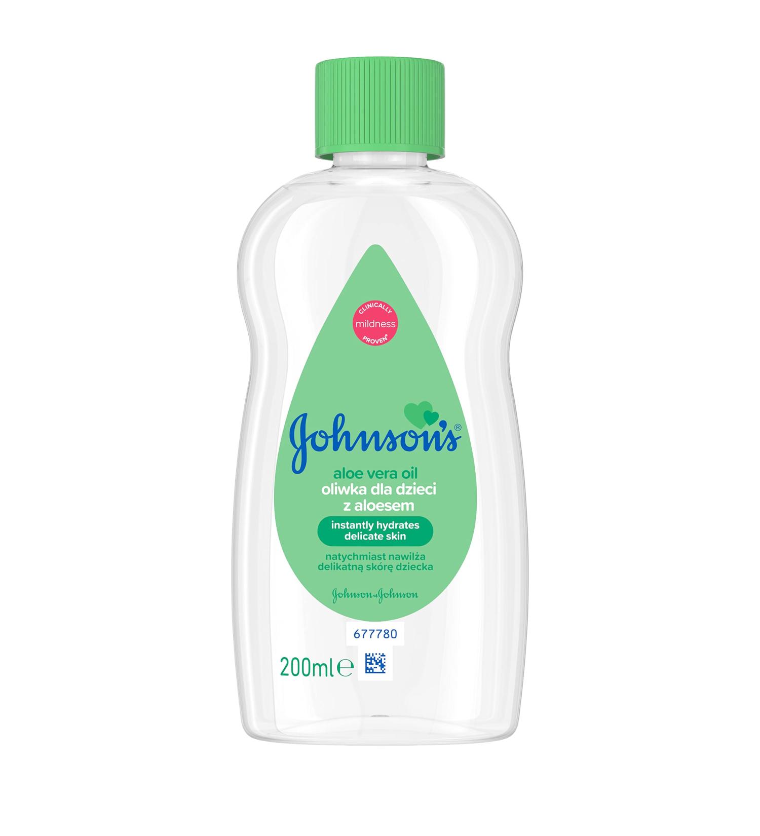 Johnson & Johnson's Baby Oil "Aloe Vera" - with 200 ml - Ideal oil for massaging 200 g (1 pack)