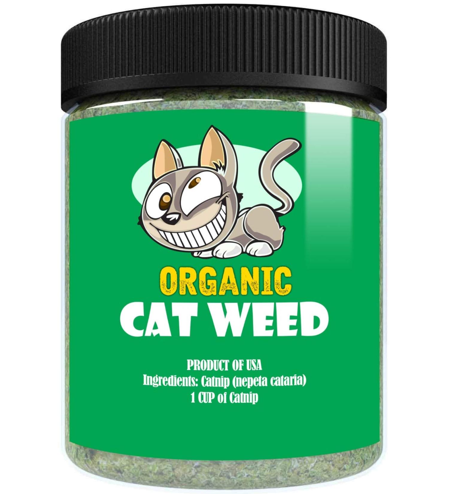 Maximum Potency Organic Catnip Blend - Premium Cat Weed for Crazy Cat Play - 1 Cup - Buy Online on SooperMarket.com