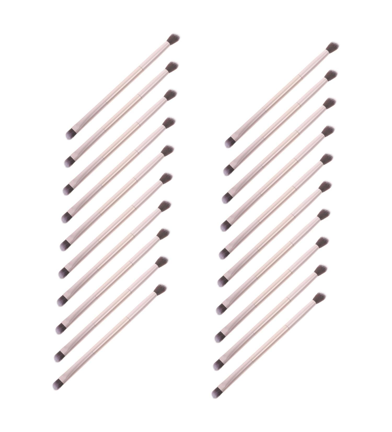 Gogogmee 20pcs Double Brush Makeup Brush Eye Shadow Brush Beauty Tools Makeup Supplies Golden - Buy Online on SooperMarket.com