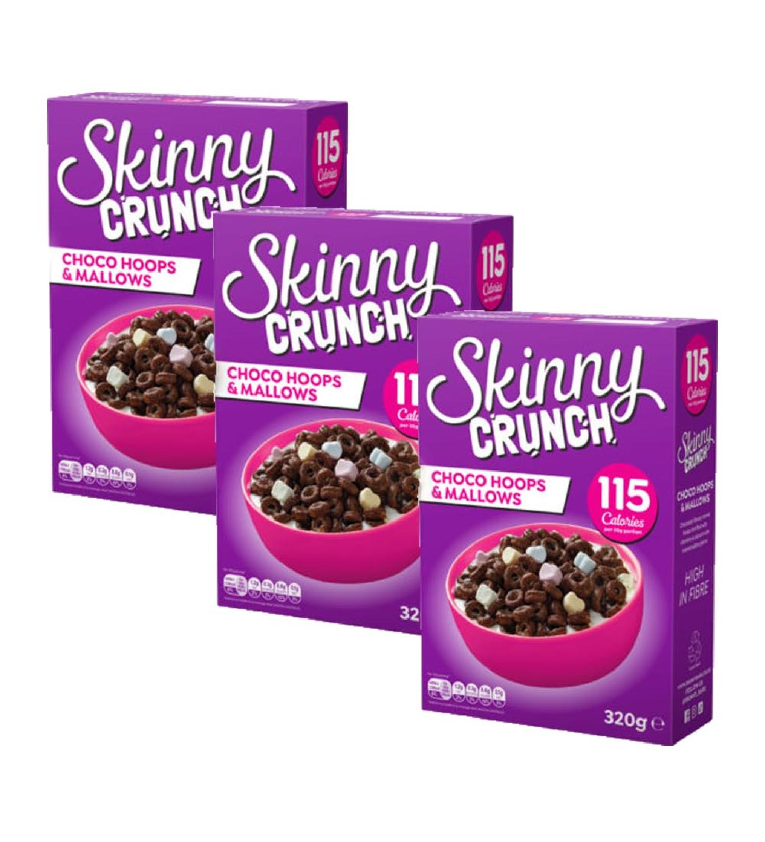 3 x 320g Chocolate Marshmellow Breakfast Cereal Fibre Vitamins Calcium Morning Meal Snack
