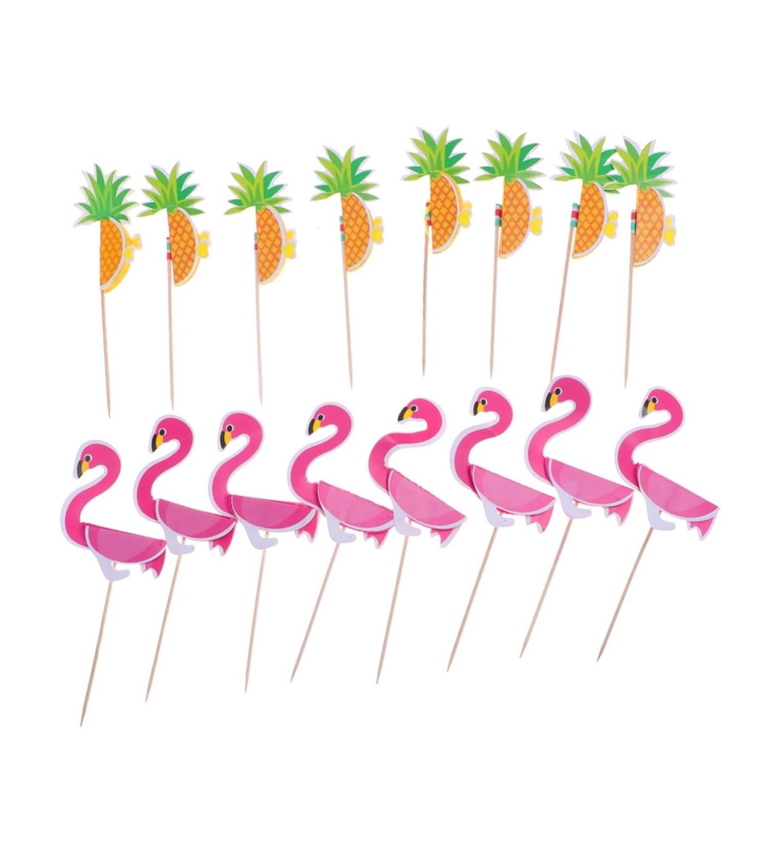 Warmhm 40pcs Cake Picks Baby Shower Cake Toppers Dessert Toppers Cupcake Party Picks Wedding Cupcake Toppers Food Party Picks Birthday Cake Decoration Bamboo 3d Plug in Dessert Table - Buy Online on SooperMarket.com