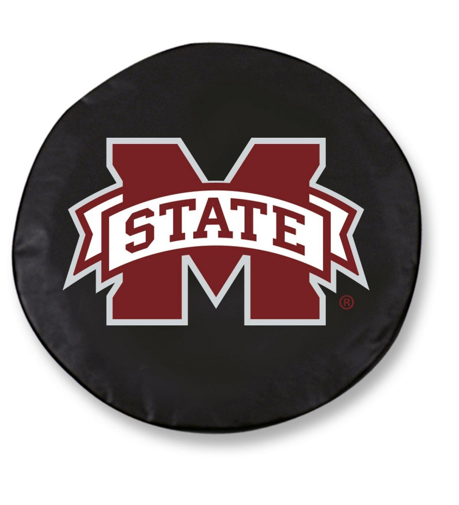 Mississippi State Bulldogs Black Tire Cover - Officially Licensed E10 - Buy Online on SooperMarket.com