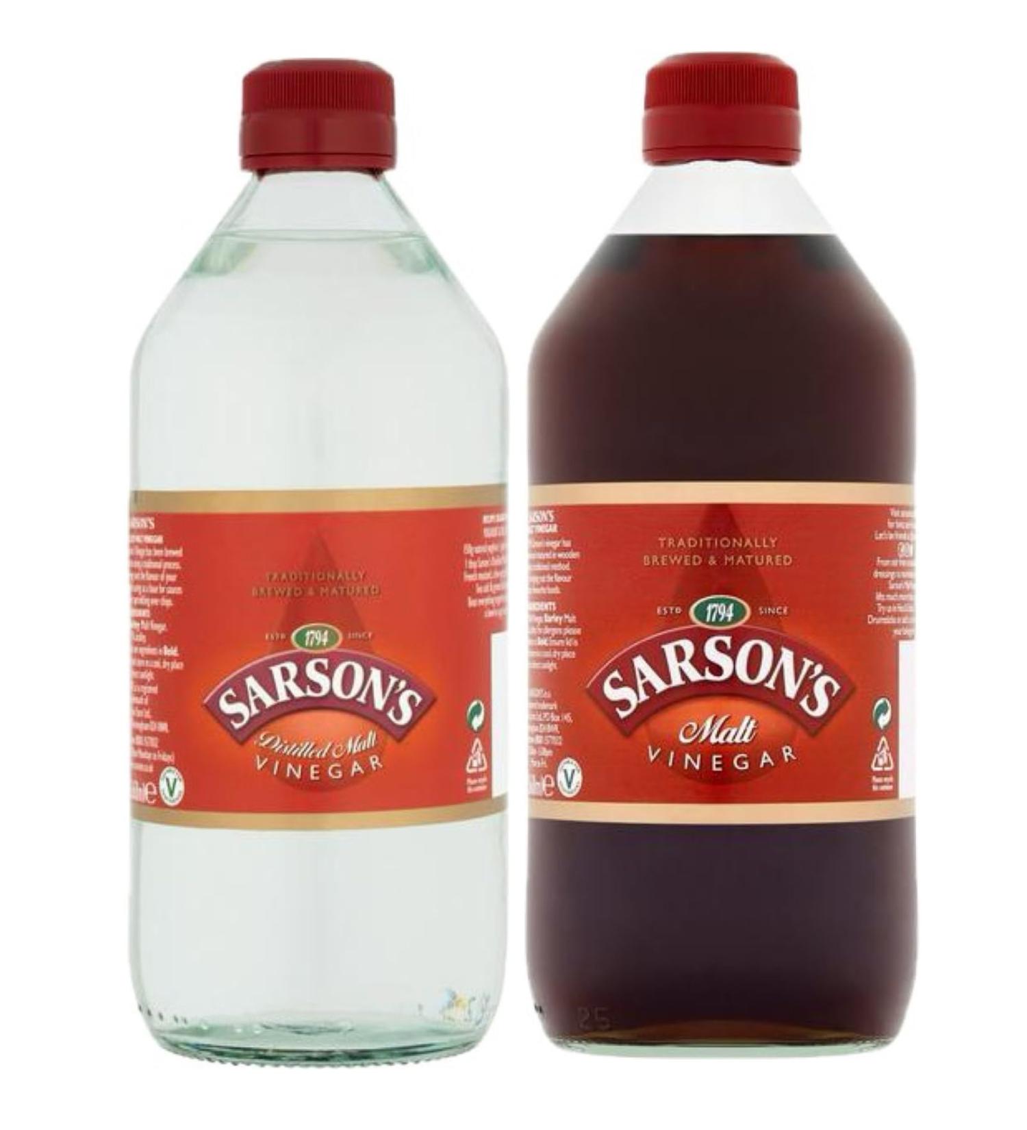 Sarson's Malt & Distilled Malt Vinegar Combo Pack (568ml Each) - Buy Online on SooperMarket.com
