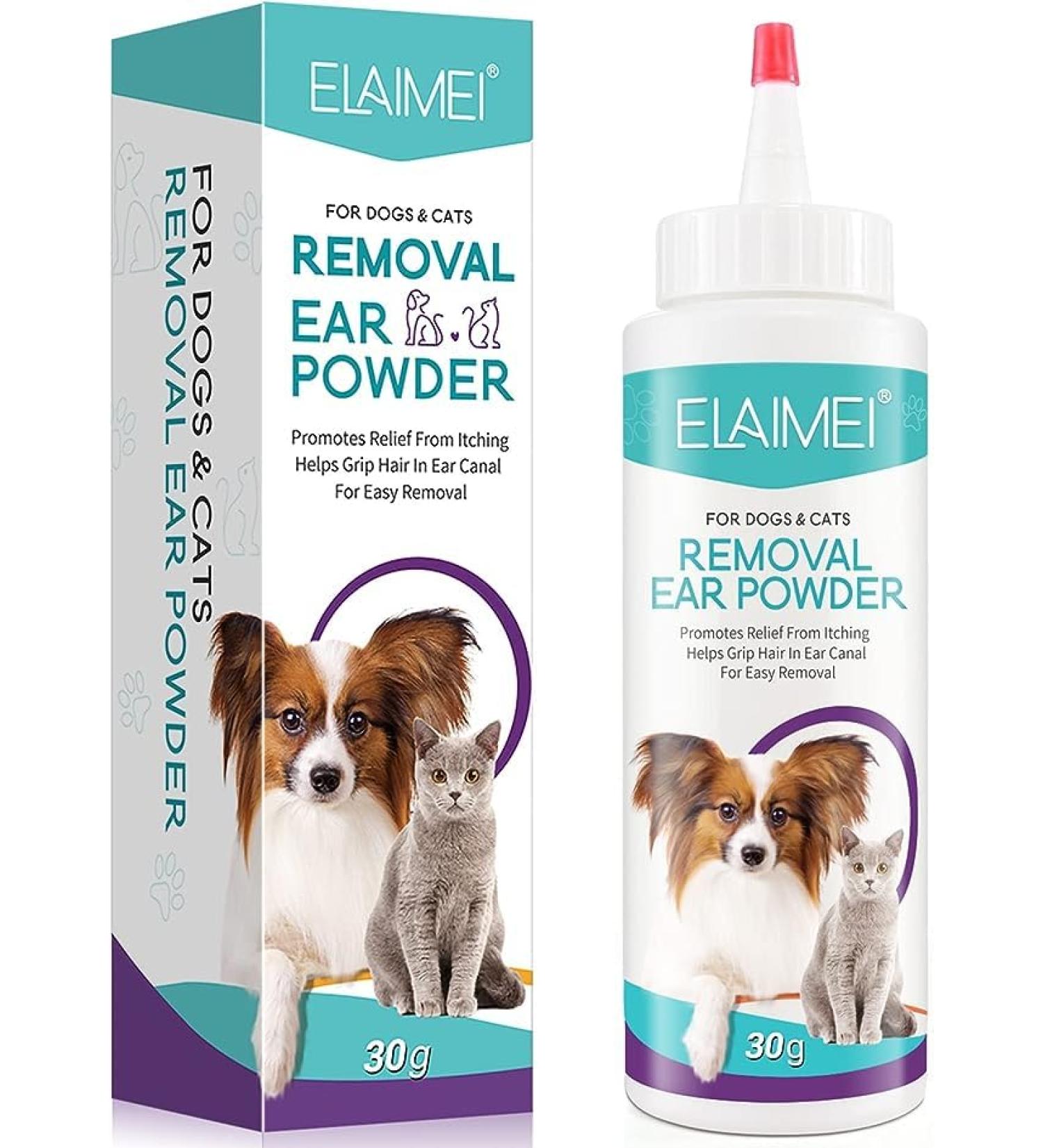 Kurchugo Dog Ear Cleaner Ear wash for Dogs & Cats Dog Ear Powder for Hair Removal Pet Ear Infection Treatment Effectively Removes Debris Waxy Buildup and Ear Odor Soothes Itchy & Inflamed Ears - Buy Online on SooperMarket.com
