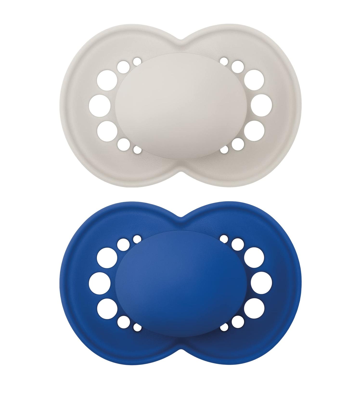 MAM Original Matte Baby Pacifier - Nipple Shape for Healthy Oral Development | Sterilizer Case | Unisex 16+ Months | 2 Count - Buy Online on SooperMarket.com