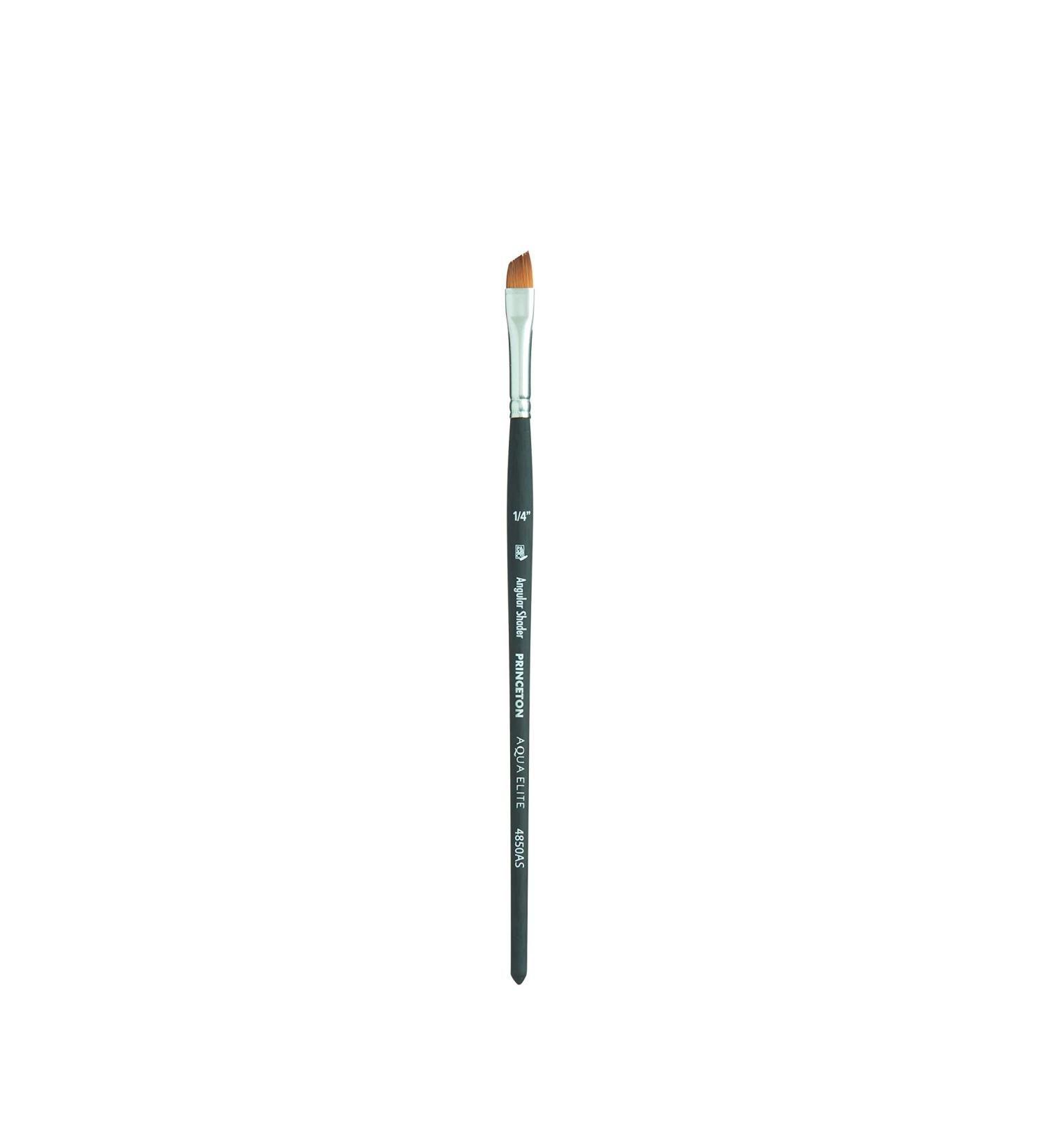 Princeton Aqua Elite 4850 Synthetic Kolinsky Angle Shader Watercolor Brush - 1/4 Inch - Buy Online on SooperMarket.com