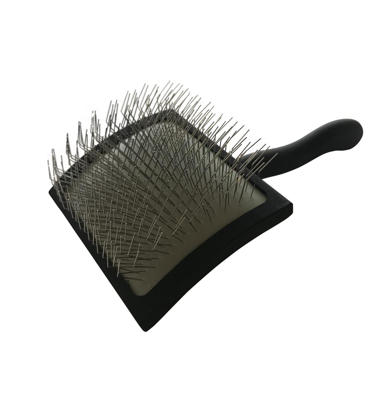 Chris Christensen Big K Dog Slicker Brush - Professional Grooming Tool for Fluffing, Detangling, and Styling - Large Black Brush for Time-Efficient Results - Buy Online on SooperMarket.com