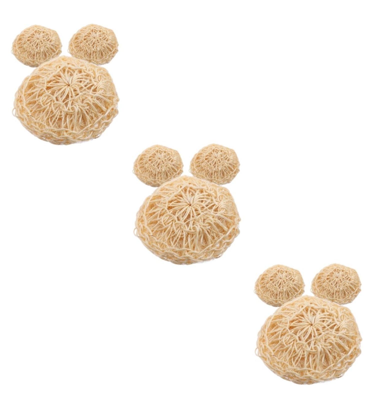 Angoily 9 PCS Portable Bath Balls & Scrubbers - Mesh Sponge Balls for Shower & Cleaning | Loofah & Sisal Body Scrubber - Buy Online on SooperMarket.com