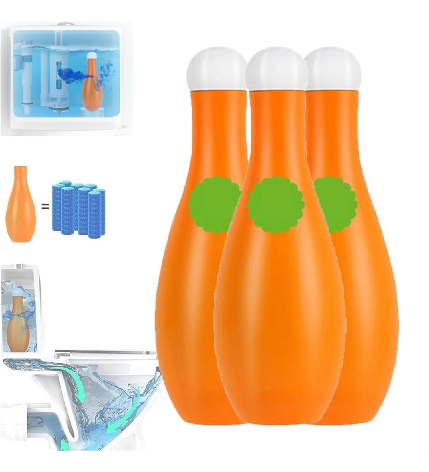 Bowling Blue Bubble Toilet Bowl Cleaner Bowling Toilet Cleaner Automatic Long-Lasting Toilet Bowl Cleaner in Bottle Toilet Cleaner for Cistern (Color : 3pc) - Buy Online on SooperMarket.com