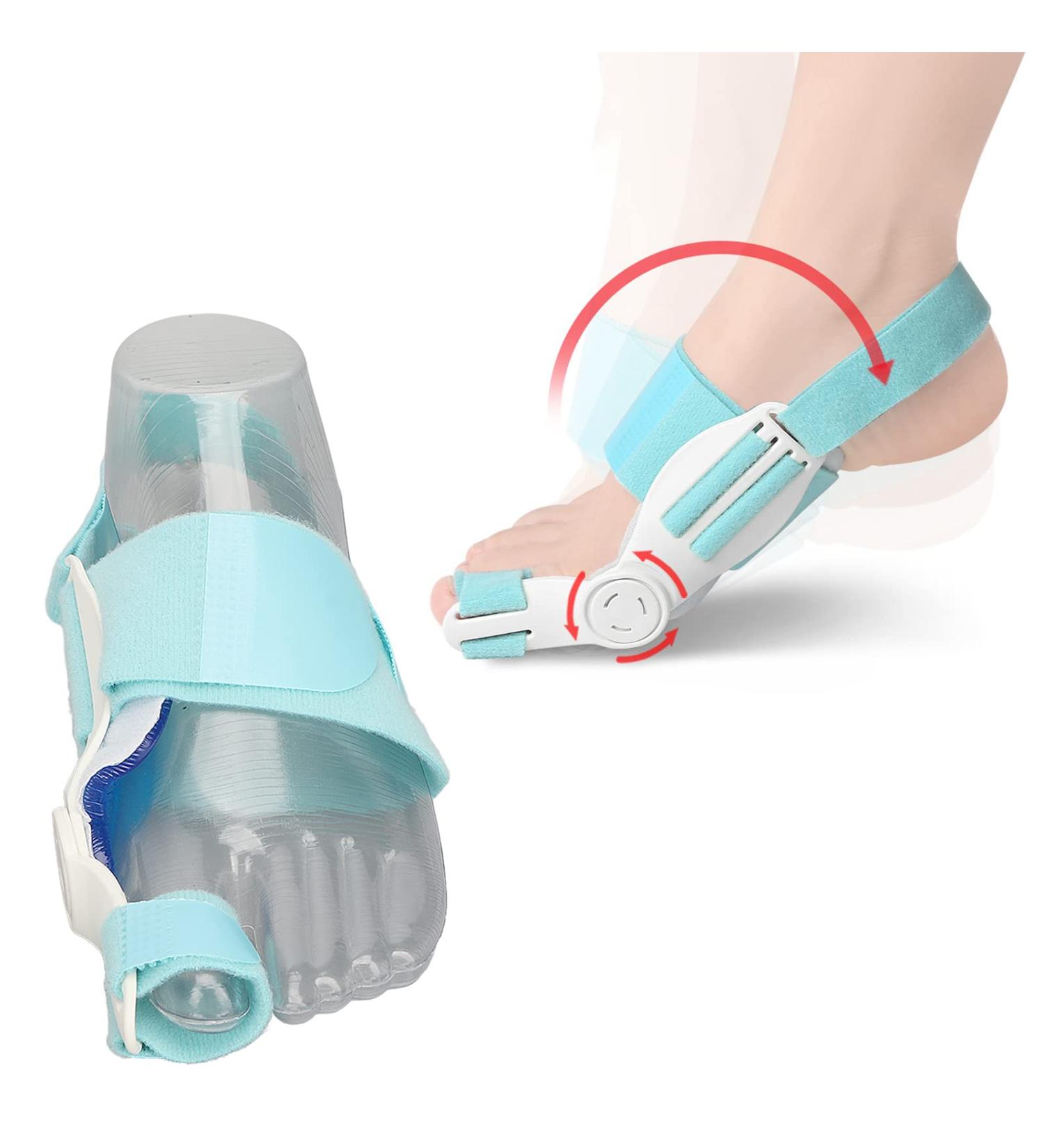 Hallux Valgus Brace - Orthopedic Bunion Corrector | Pain Relief Silicone Splints - Lake Blue - Buy Online on SooperMarket.com