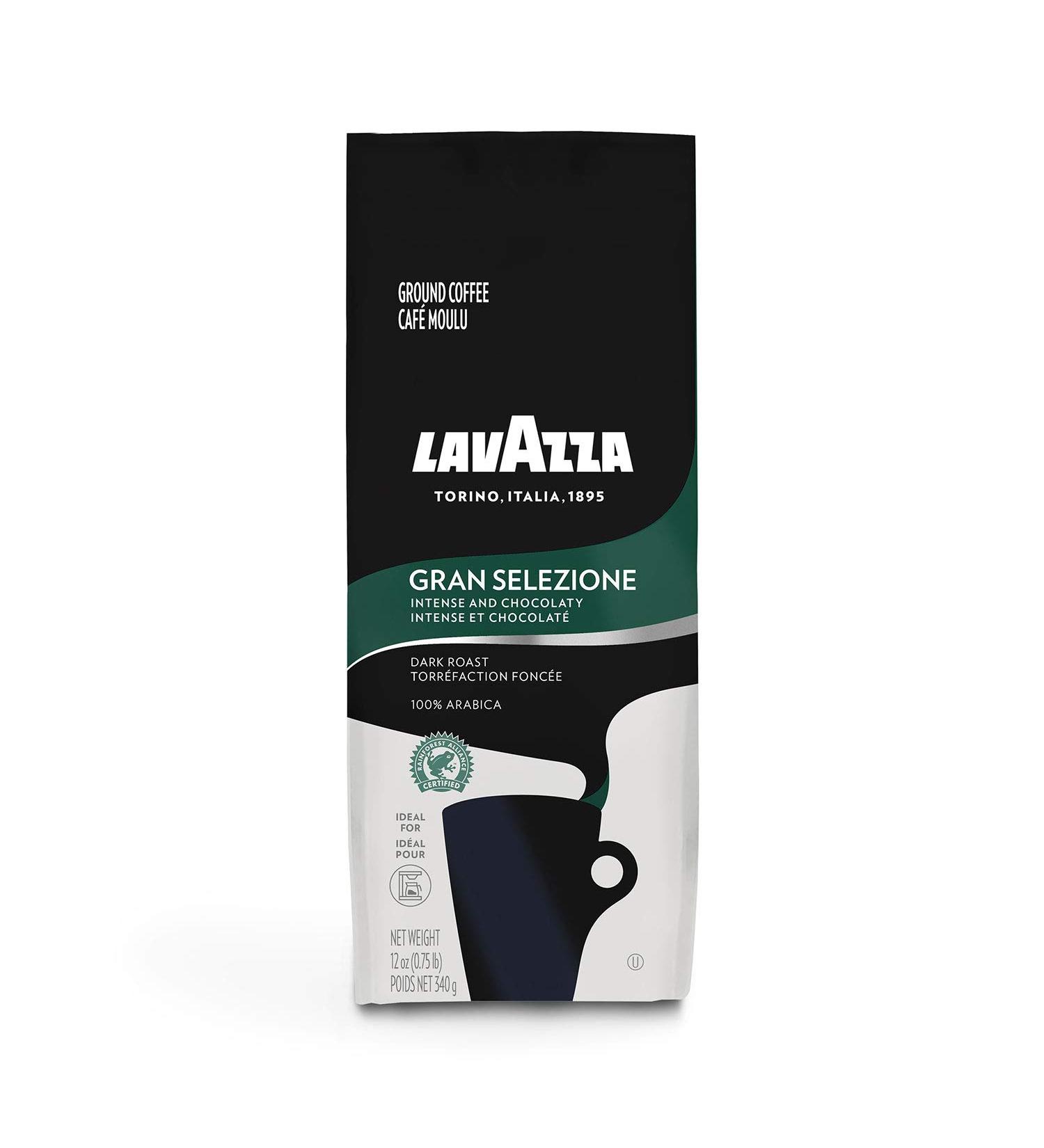 Buy Lavazza Gran Selezione Dark Roast Ground Coffee 12 oz - Premium Espresso Blend - Buy Online on SooperMarket.com