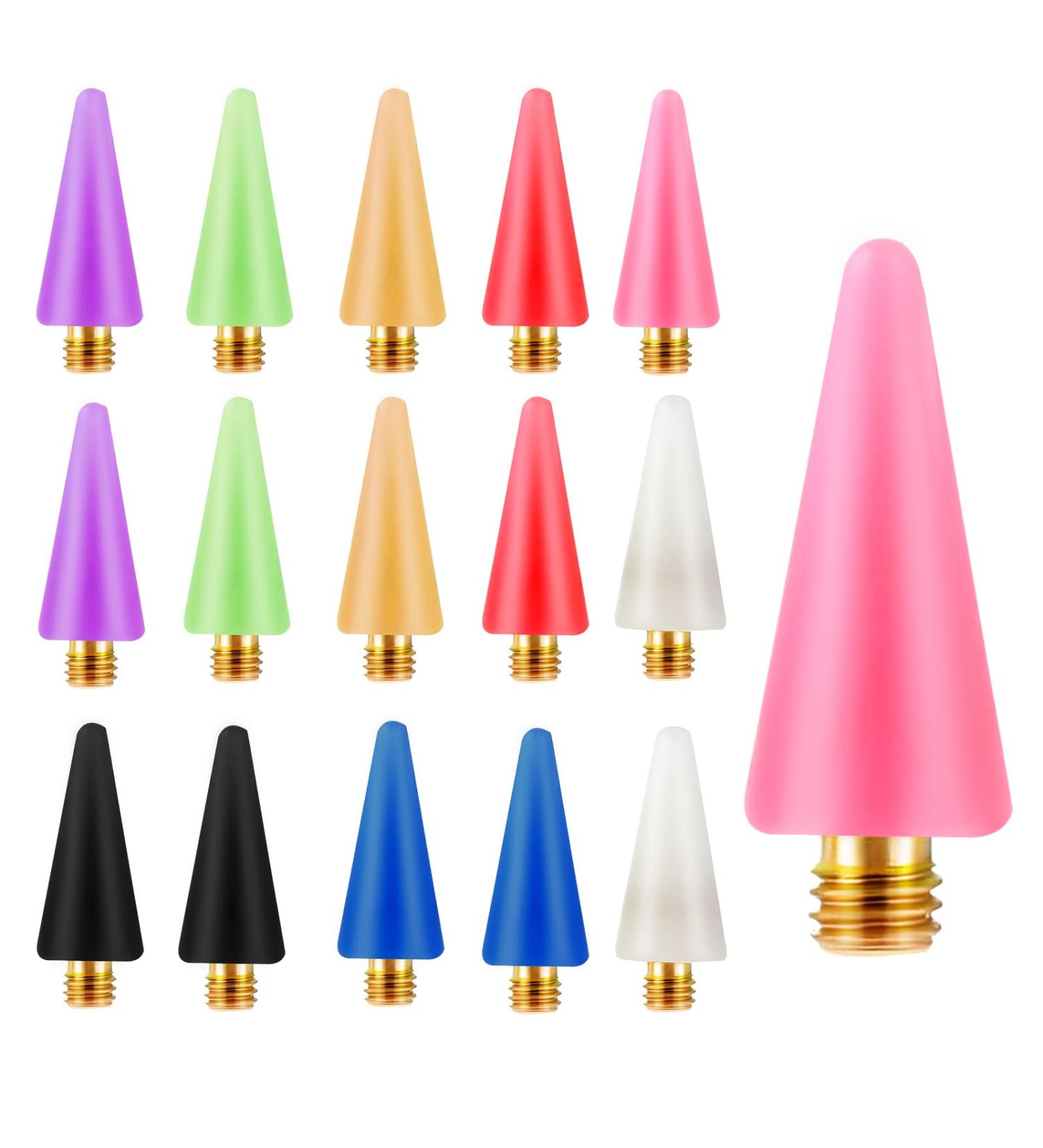 16 Pieces Wax Tip Nail Rhinestone Picker - Gemstone Picker Tool with Replacement Tips for Nail Art Accessories - Buy Online on SooperMarket.com
