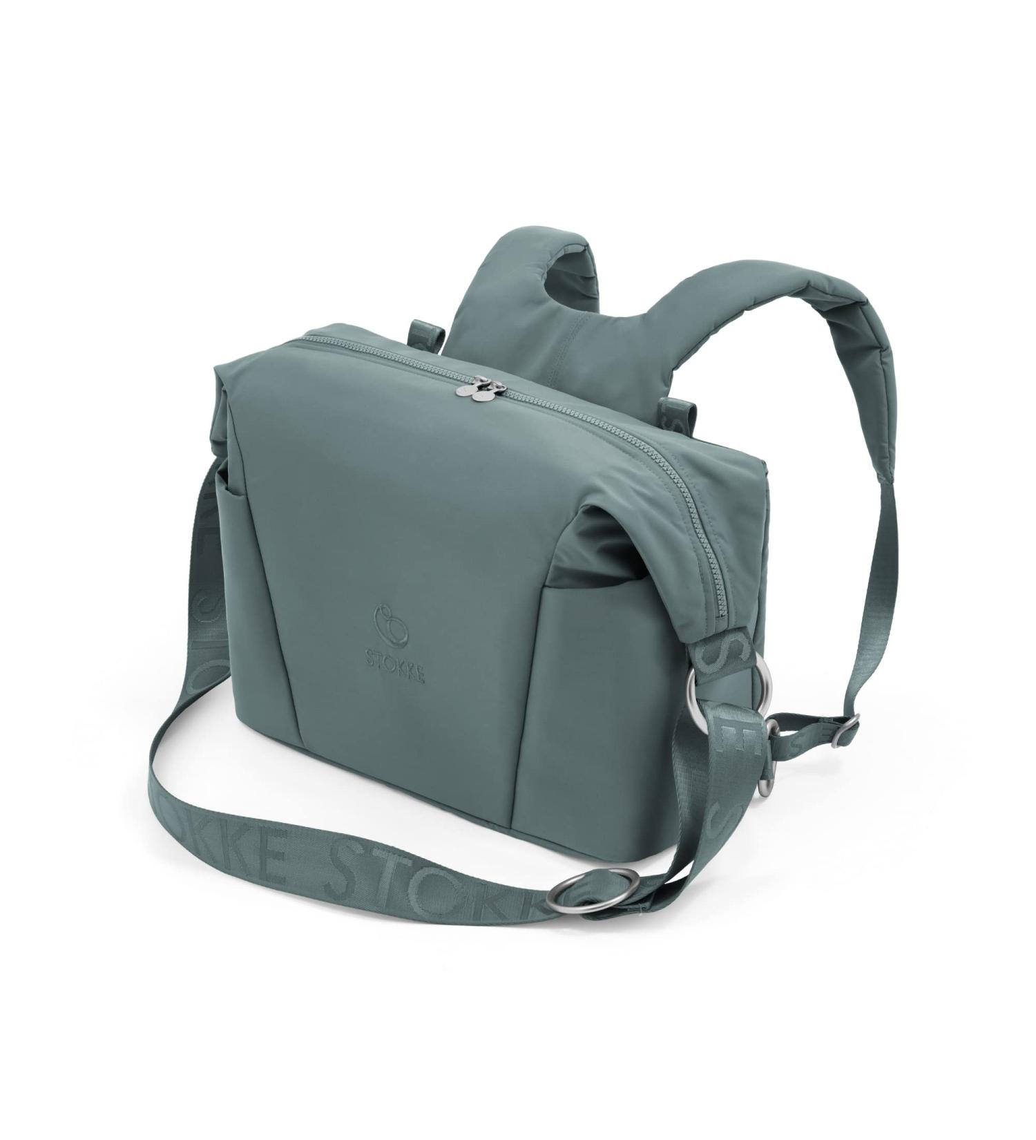 Stokke Xplory X Wrap Pocket | Versatile Shoulder Bag & Backpack | UPF 50+ Water-Repellent Easy to Clean - Cool Teal - Buy Online on SooperMarket.com