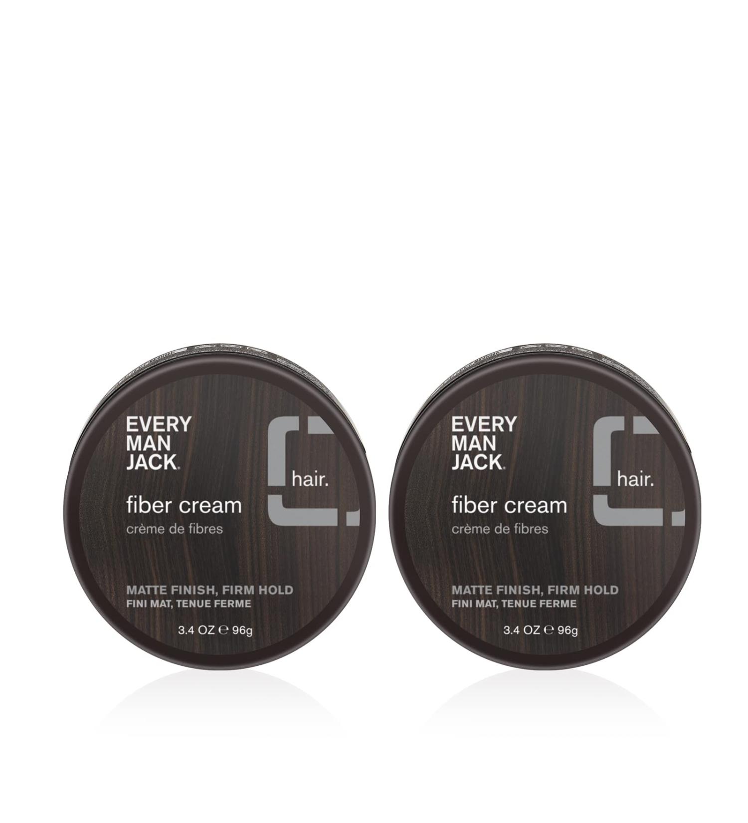 Every Man Jack Hair Styling Fiber Cream for Men - Medium Hold, Matte Finish, Non-Greasy - 3.4oz (2 Pack) - Buy Online on SooperMarket.com