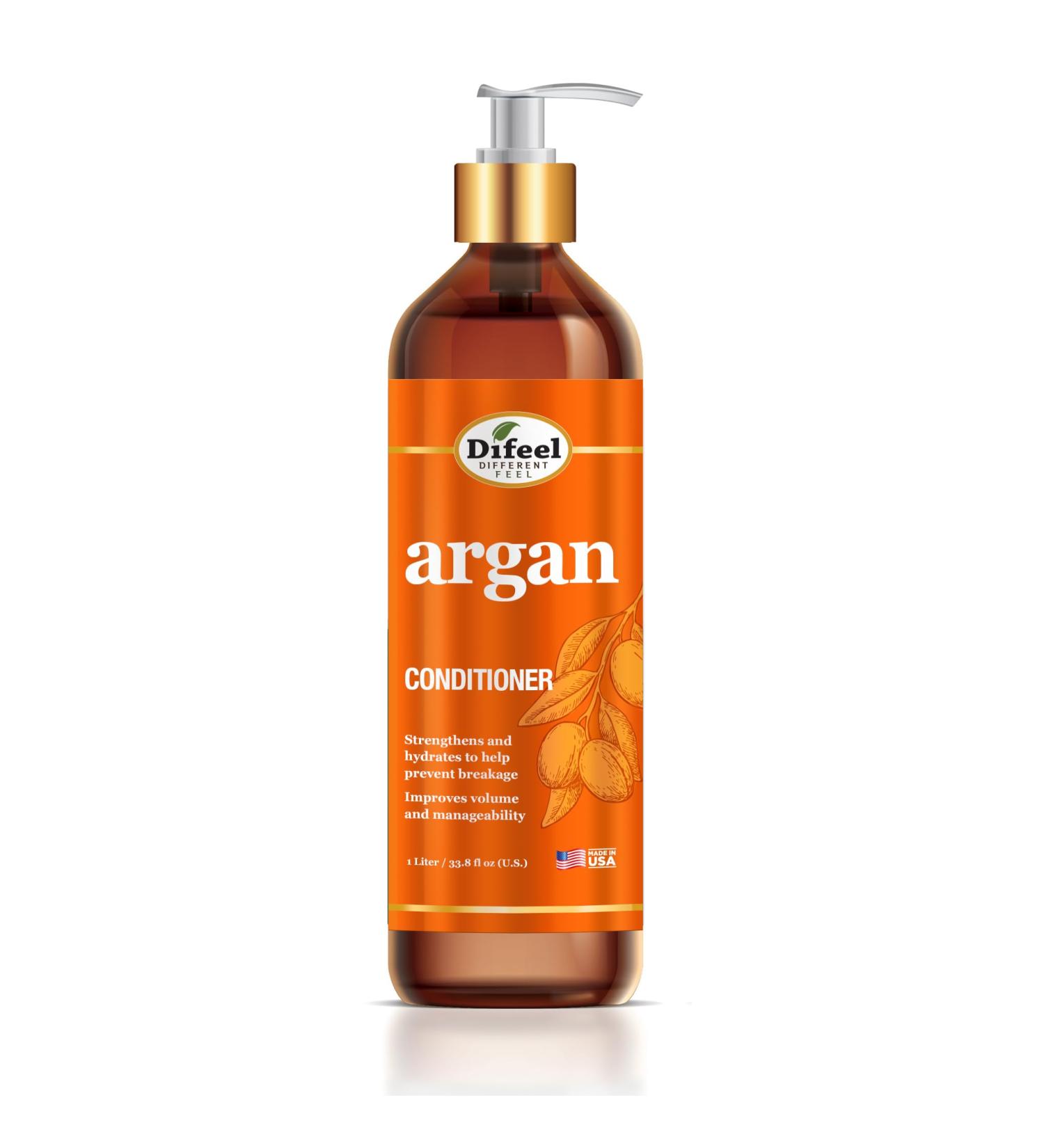 Difeel Elevated Argan Conditioner 33.8 oz | Paraben Free Natural Hair Conditioner with Argan Oil - Shop Internationally - Buy Online on SooperMarket.com