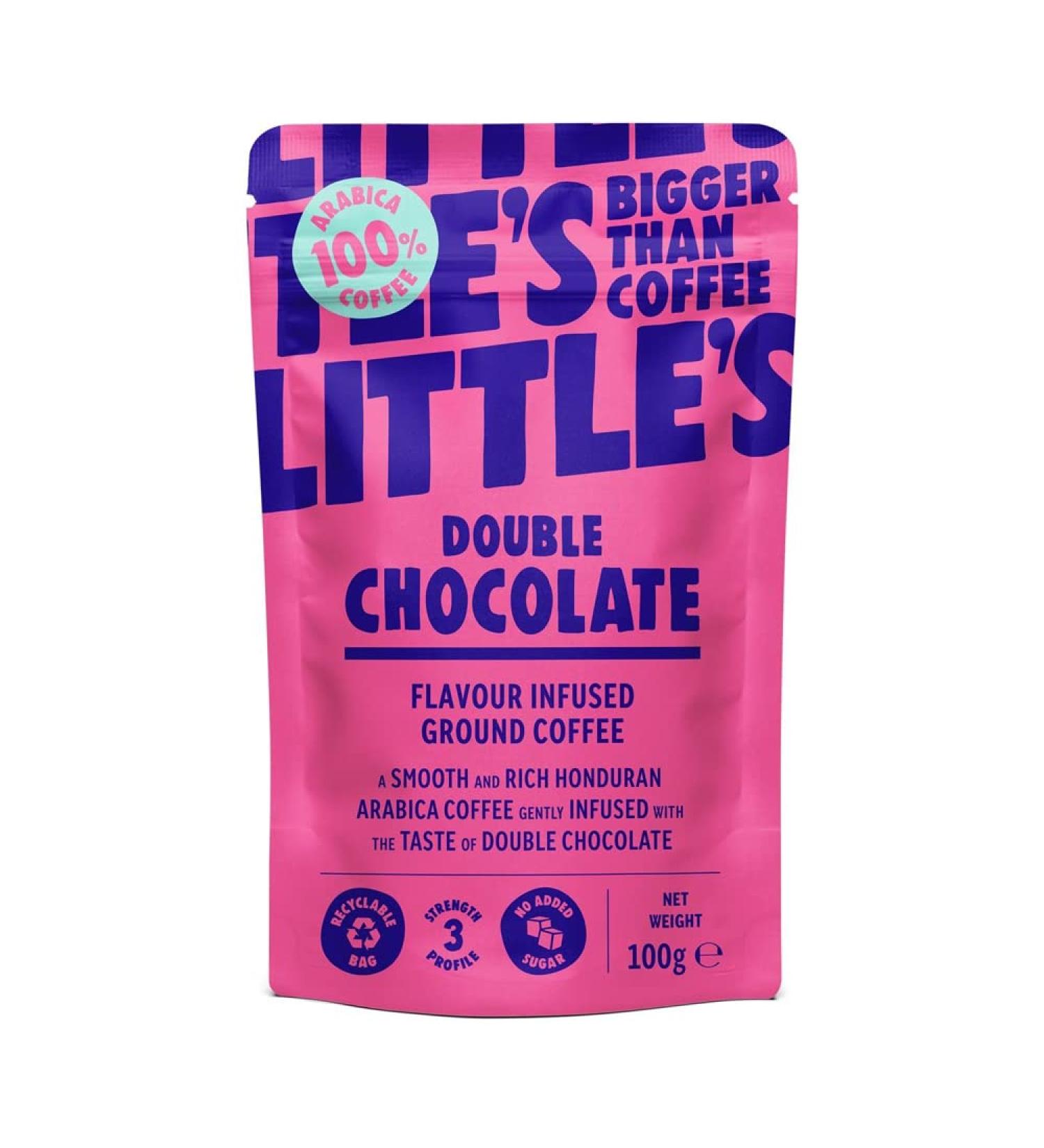 Little's Double Chocolate Flavoured Ground Coffee 100g Pouch