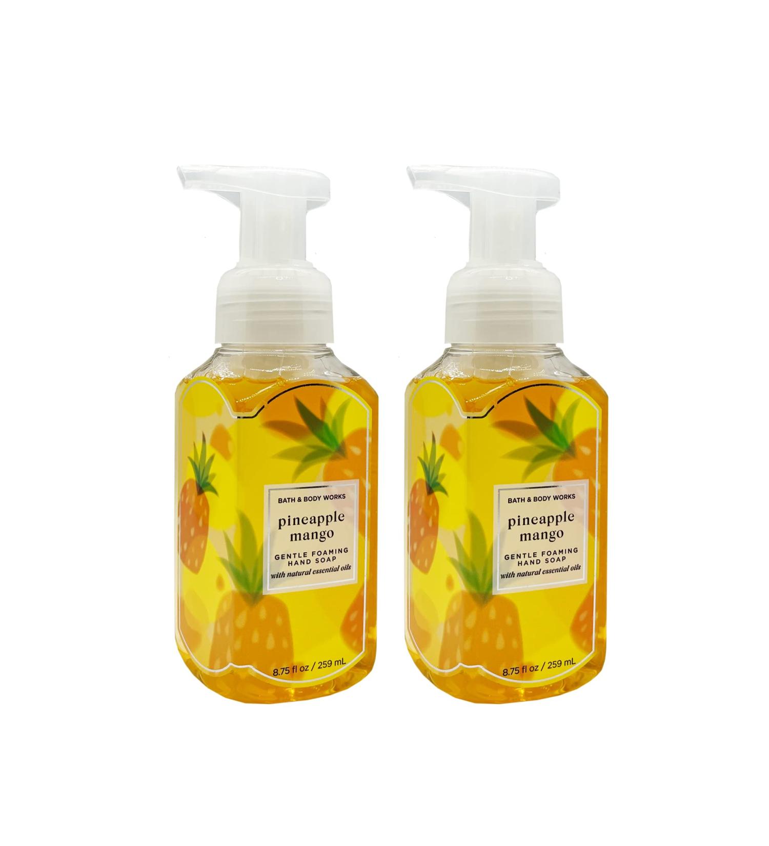 Bath & Body Works Pineapple Mango Hand Soap 2-Pack - 8.75 oz Gentle Foaming Formula - Buy Online on SooperMarket.com
