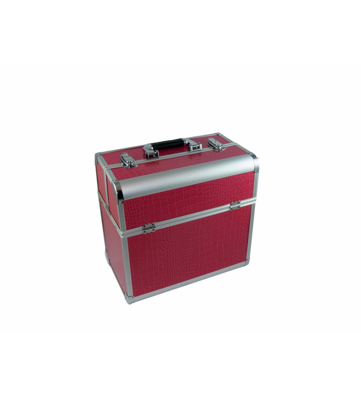 Buy N&BF Professional Large Aluminum Makeup Case - Lockable Multi-Compartment Beauty Case (Pink) | International Shipping - Buy Online on SooperMarket.com