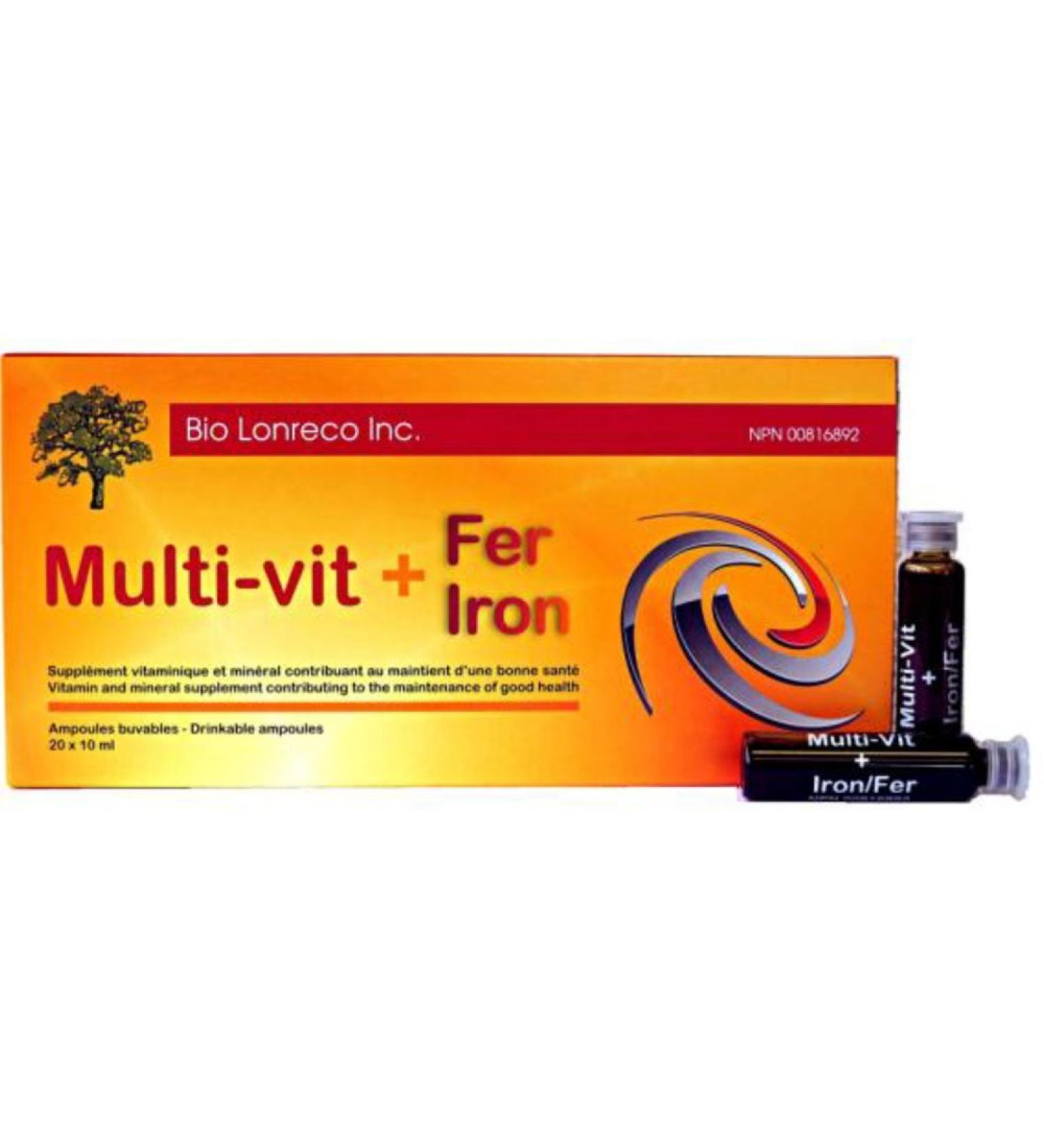 Bio Lonreco inc. Multi-vit + Iron 250 ml