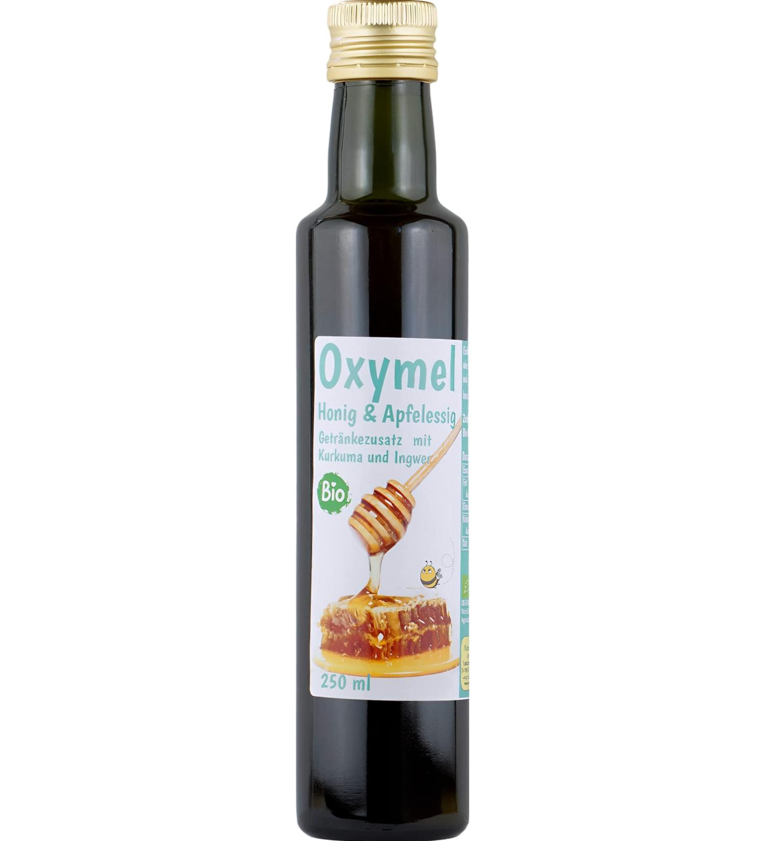 Buy Oxymel Organic Turmeric & Ginger Drink Additive 100ml with Honey & Apple Cider Vinegar - International Shipping Available - Buy Online on SooperMarket.com