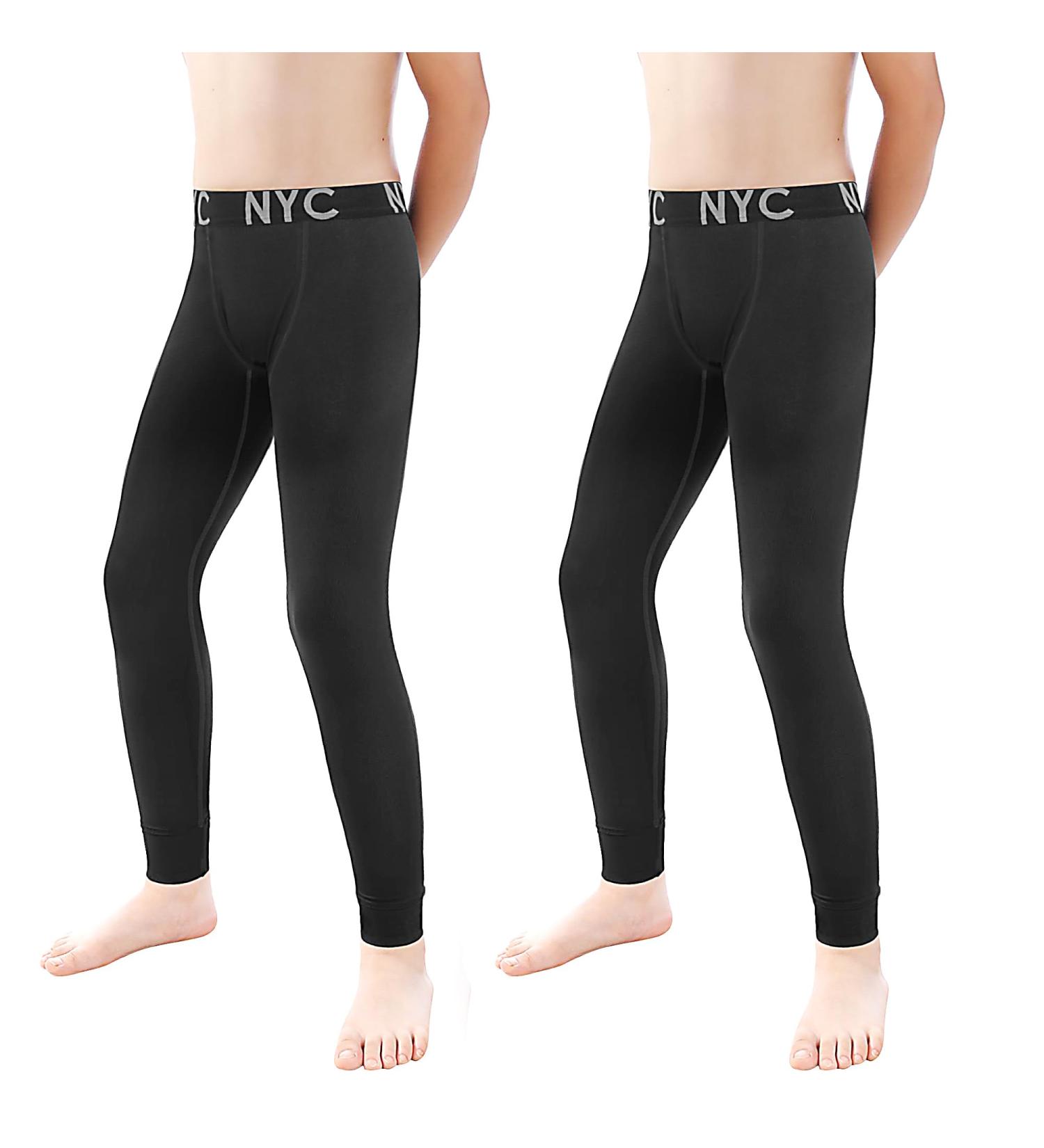 Buy Boys' Compression Leggings 2/3 Pack | Sports Underwear for Football Training | Long Underpants with Slogan - Buy Online on SooperMarket.com