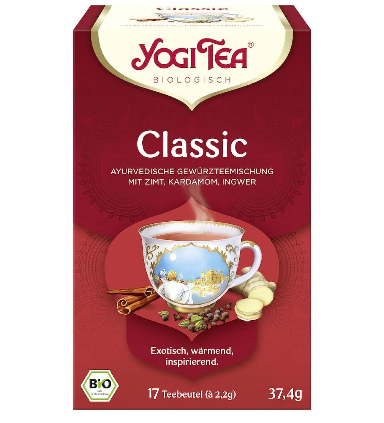 Yogi Tea Classic Organic - Spiced Tea (6 x 37.40 gr) 37.4 g (pack of 6)