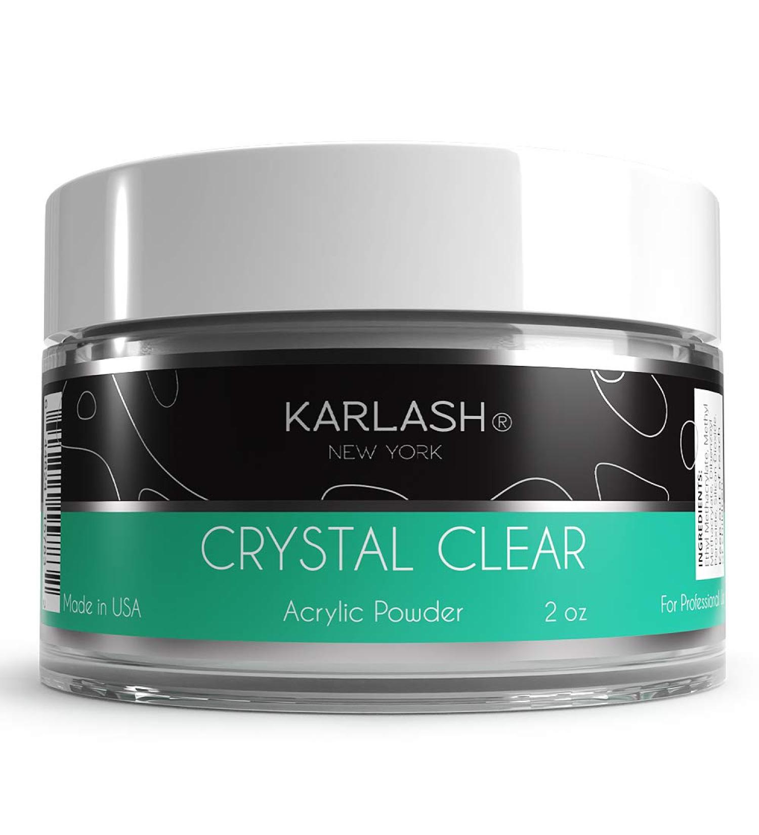 Karlash Professional Acrylic Powder - Crystal Clear 2oz - Made in USA - Buy Online on SooperMarket.com