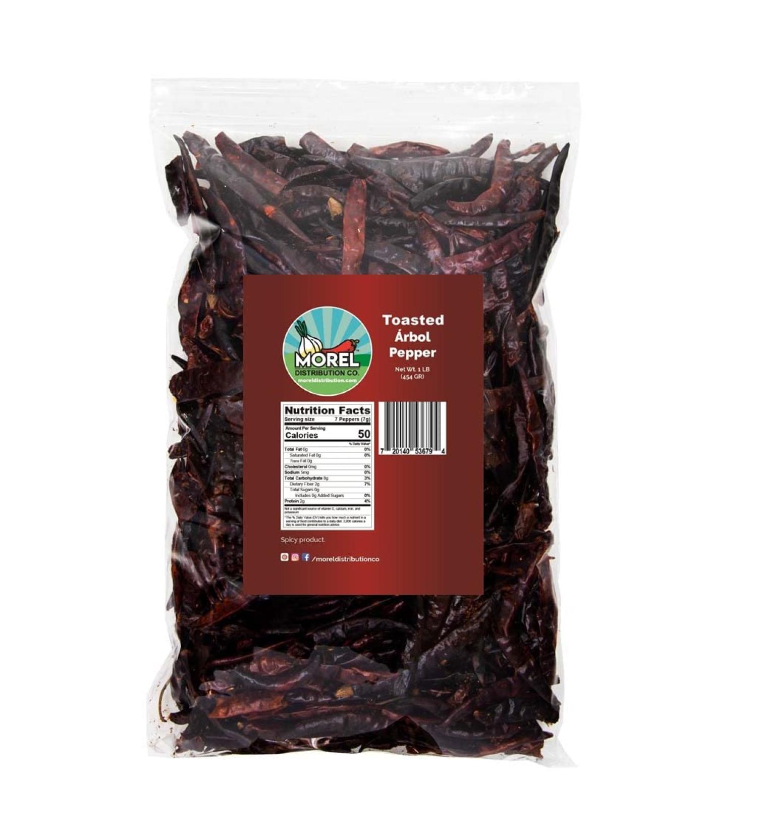 Toasted Chile de Arbol Chile de Arbol Tostado. 4 oz (113 g) and 1 lb (453 g). (1 lb (453 g)) 1 g (Pack of 1) - Buy Online on SooperMarket.com