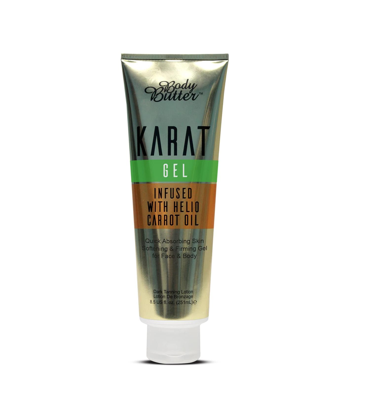 Body Butter Karat Gel Accelerator Tanning Lotion - Infused with Helio Carrot Oil (251ml)