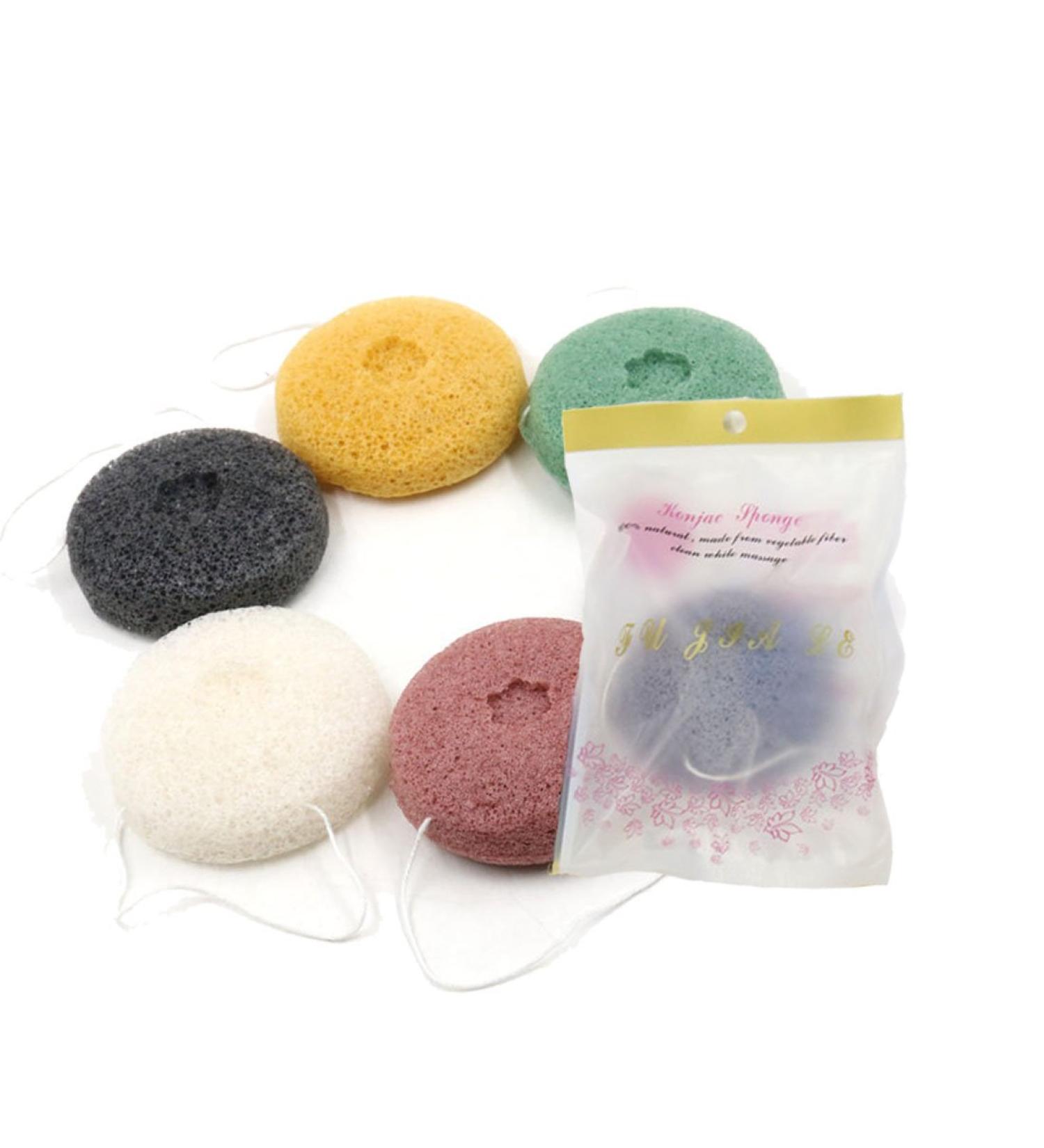 Lookathot Konjac Facial Sponge Natural Fiber Facial Cleansing & Exfoliating Beauty Sponges - Buy Online on SooperMarket.com