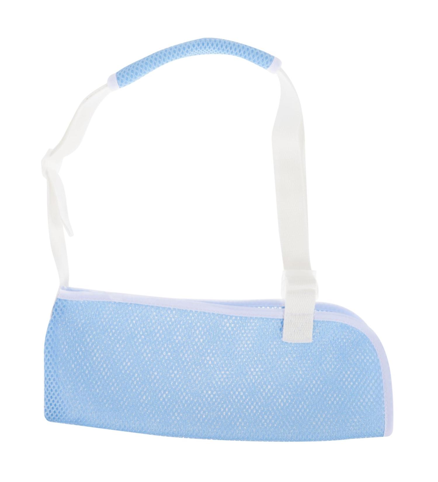 MUSISALY Children's Arm Sling Arm Sling for Wrist Injury Sling for Arm and Shoulder Arm Support Arm Brace Net 50X27CM Sky-blue - Buy Online on SooperMarket.com