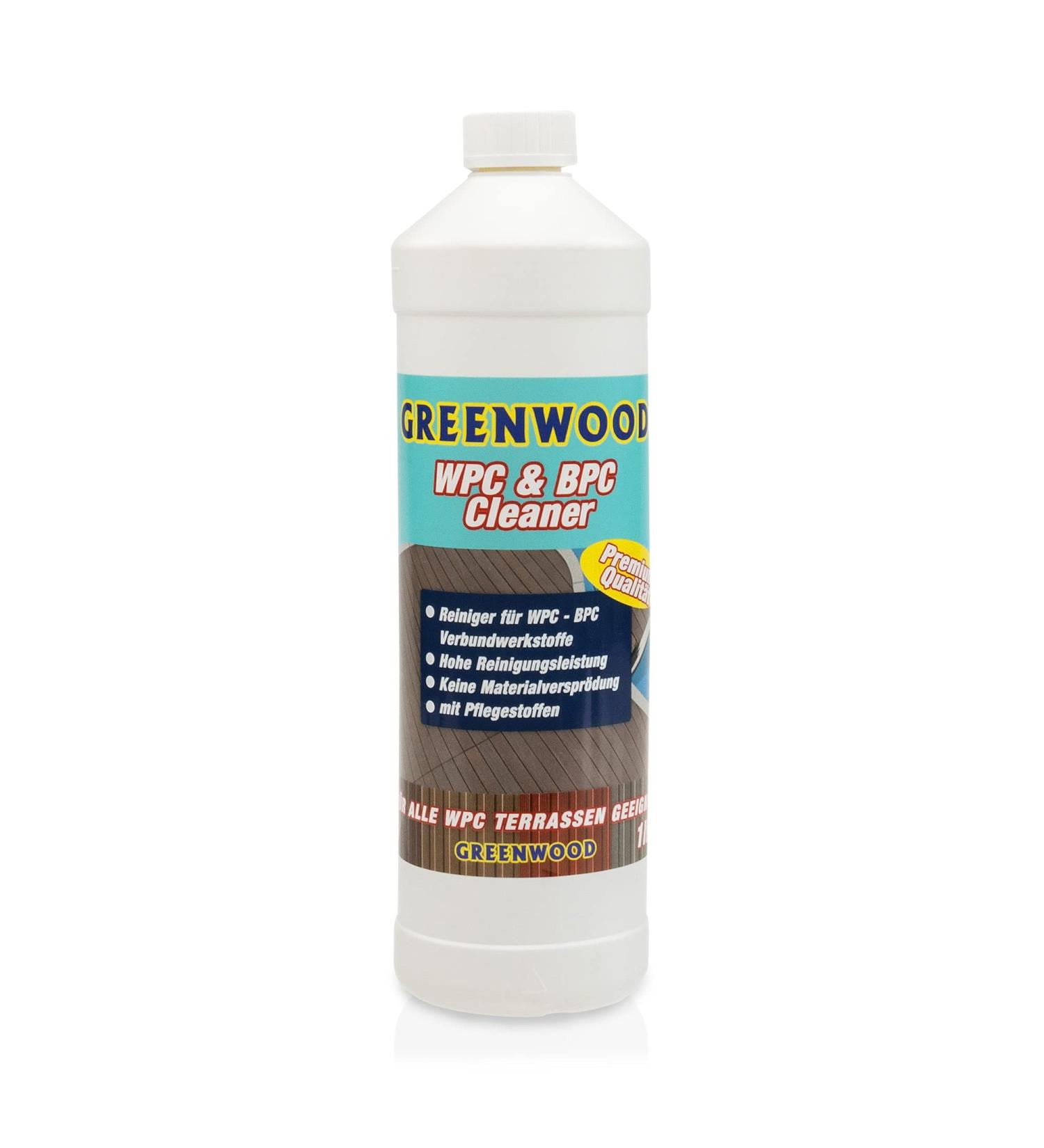 Buy Greenwood WPC & BPC Cleaner - pH Neutral Concentrate for Terrace Planks | 1L Care & Cleaning Agent - International Shipping Available - Buy Online on SooperMarket.com