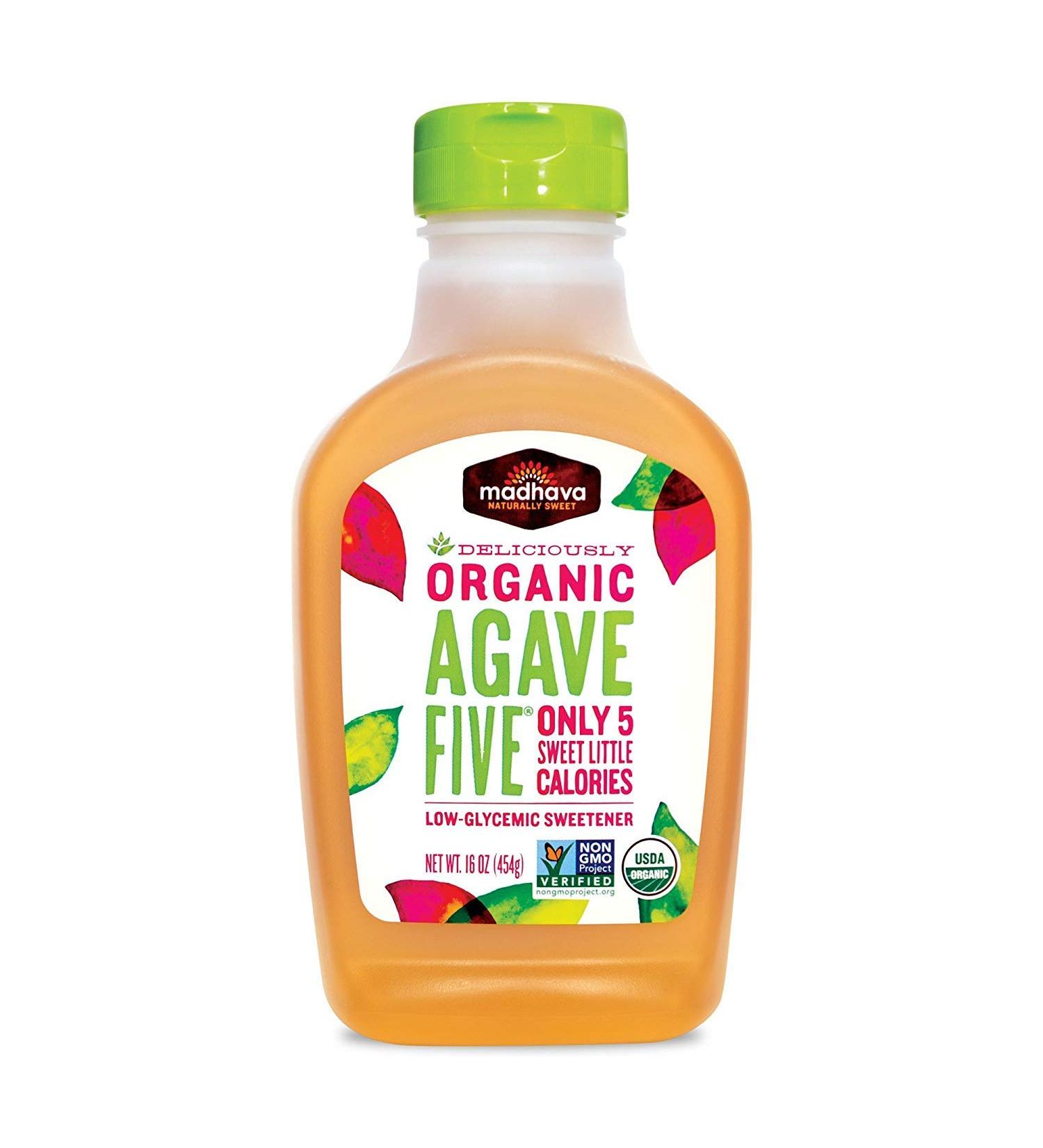 Madhava Organic Agave FIve Sweetener 16 oz (Pack of 3)