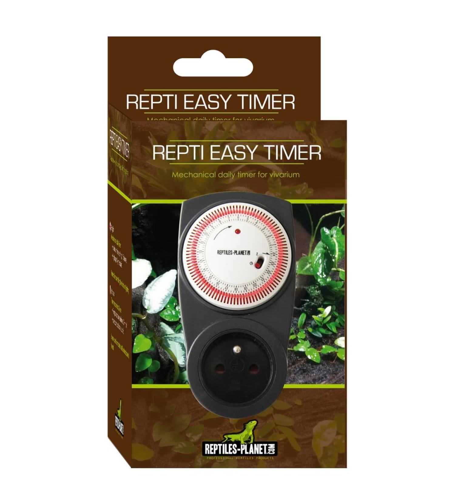 Repiles Planet Slightly Timer Black - Premium Reptile Habitat Accessories | International Shipping Available - Buy Online on SooperMarket.com
