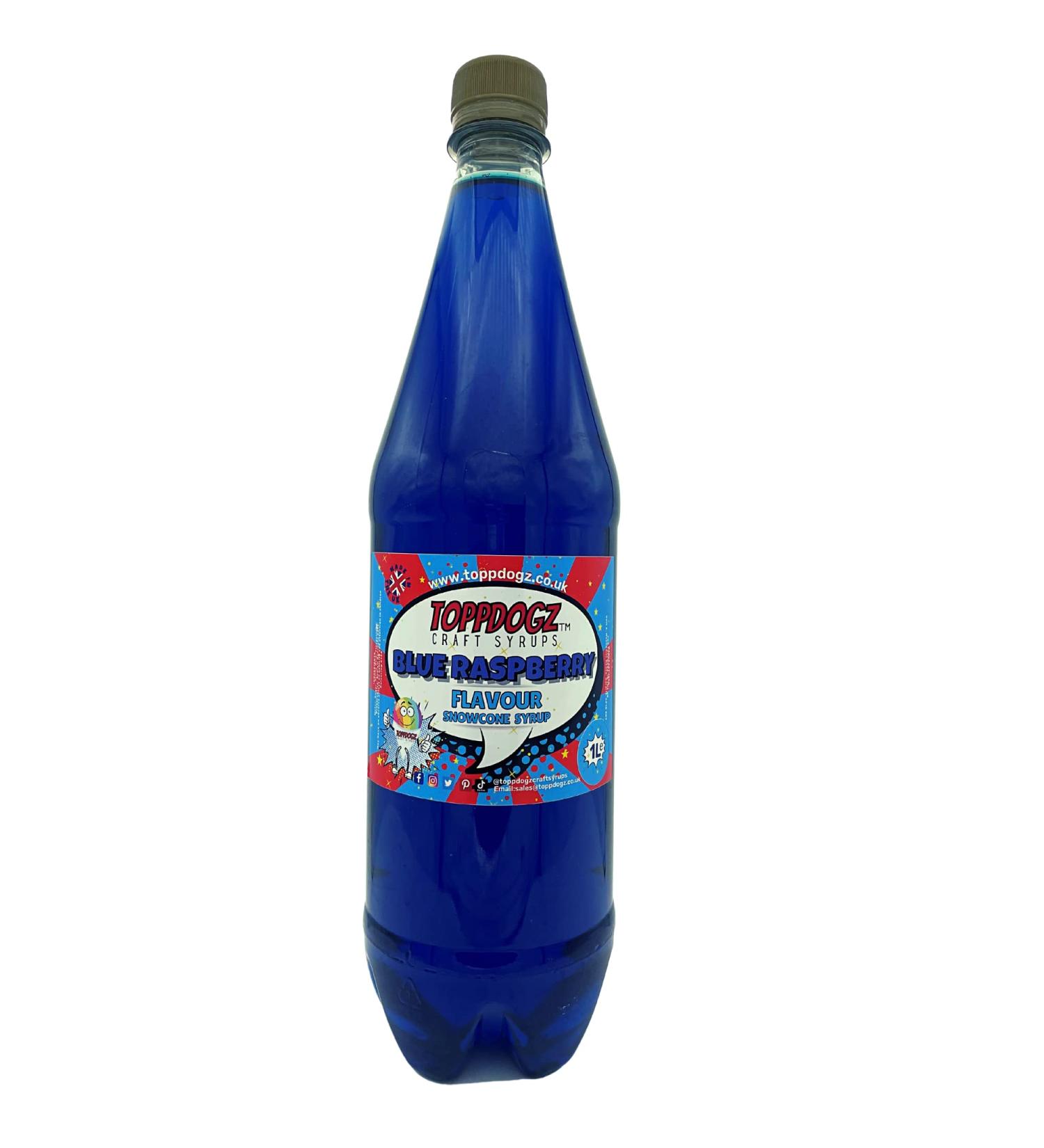 TOPPDOGZ Slush Snow Cone Syrup 1 Litre Blue Raspberry slushie slushy Blue Raspberry 1 l (Pack of 1) - Buy Online on SooperMarket.com