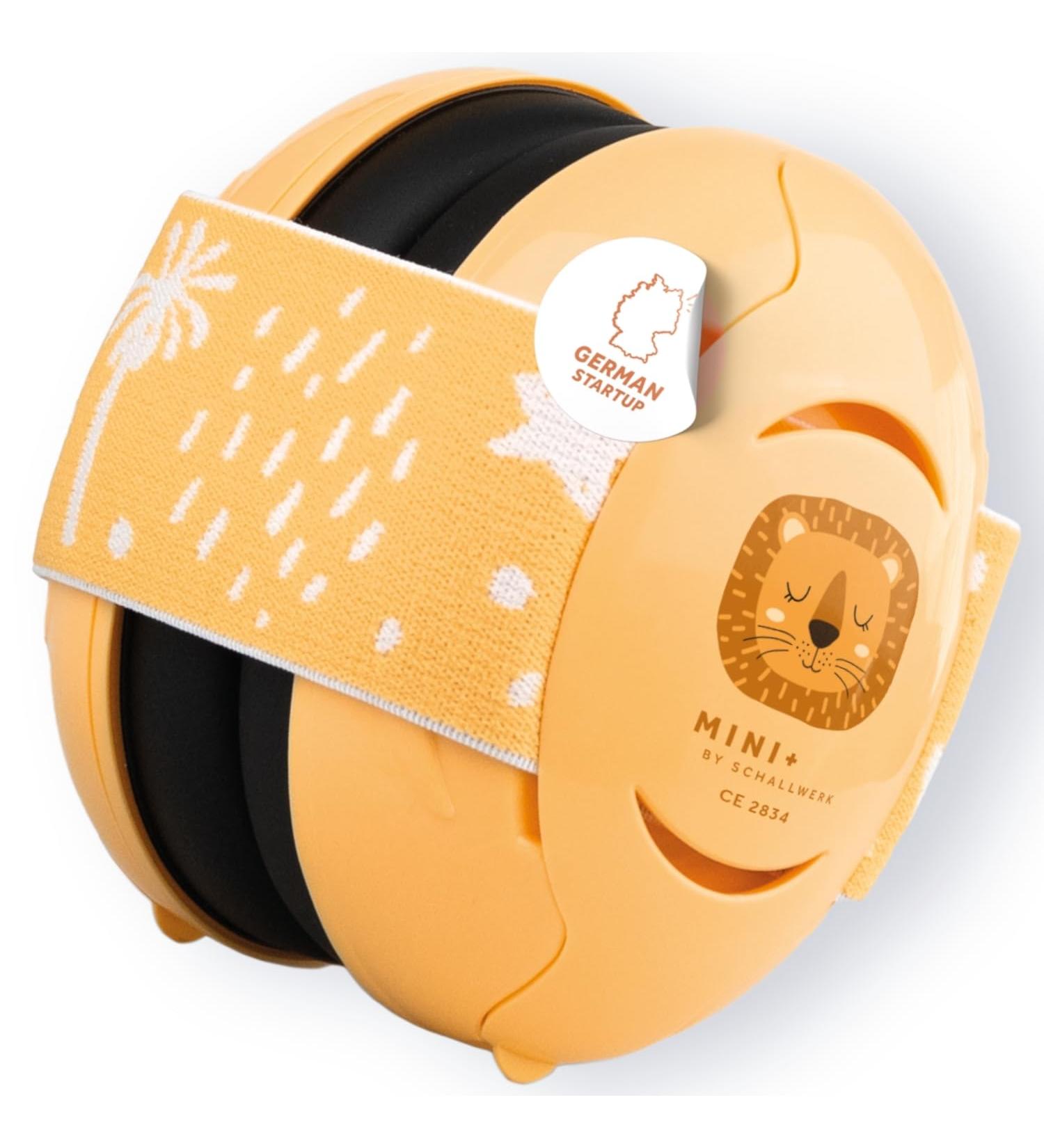 Schallwerk mini+ Baby Hearing Protection (Lion) | High-Quality Noise Protection Headphones for Children & Babies | Ideal for Everyday Life & Events - Buy Online on SooperMarket.com